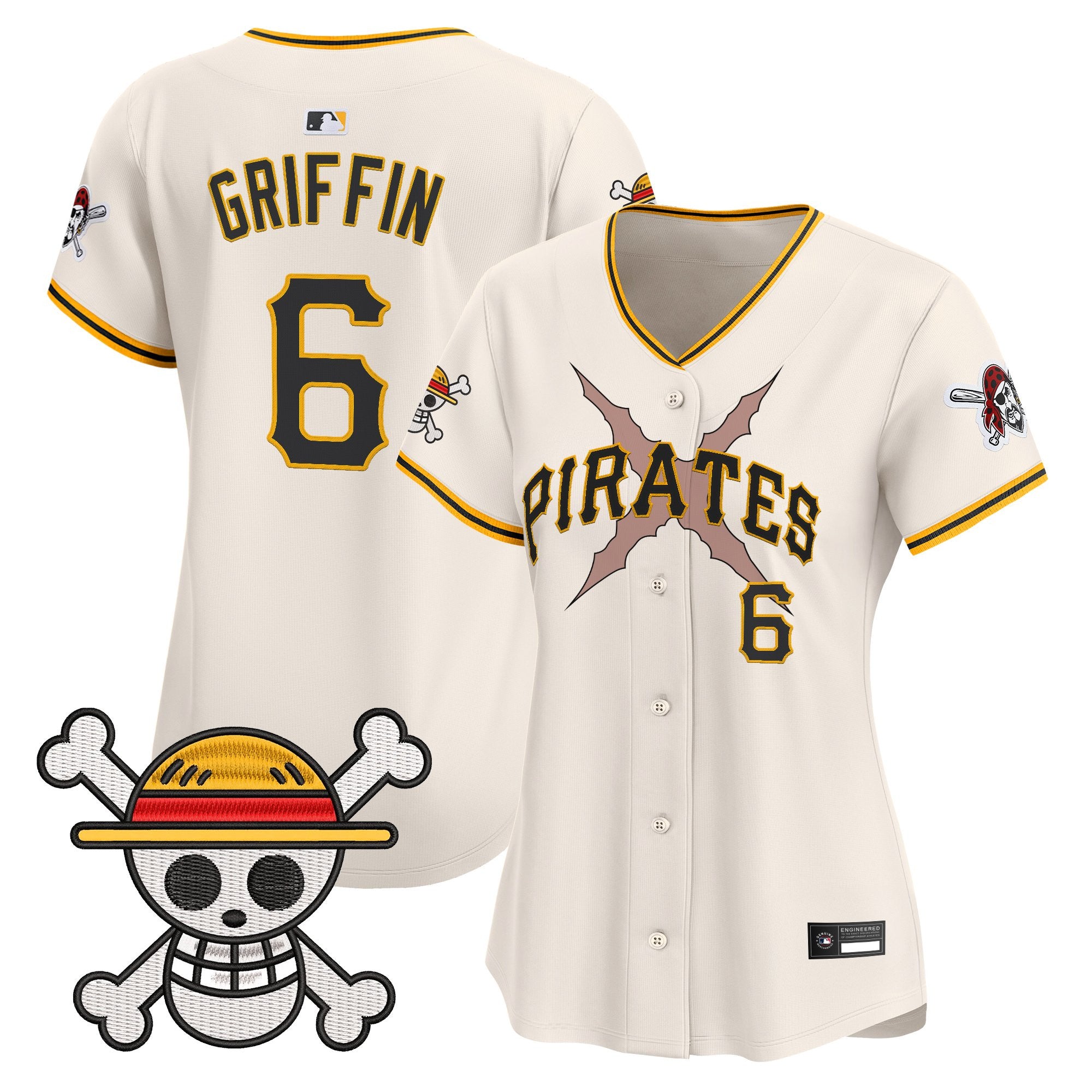 Women's Pittsburgh Pirates x One Piece Vapor Premier Limited Jersey - Stitched