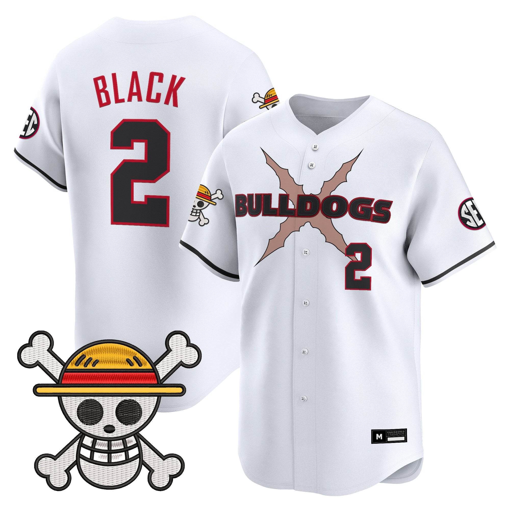 Men's Georgia Bulldogs Baseball x One Piece Vapor Premier Limited Jersey - Stitched