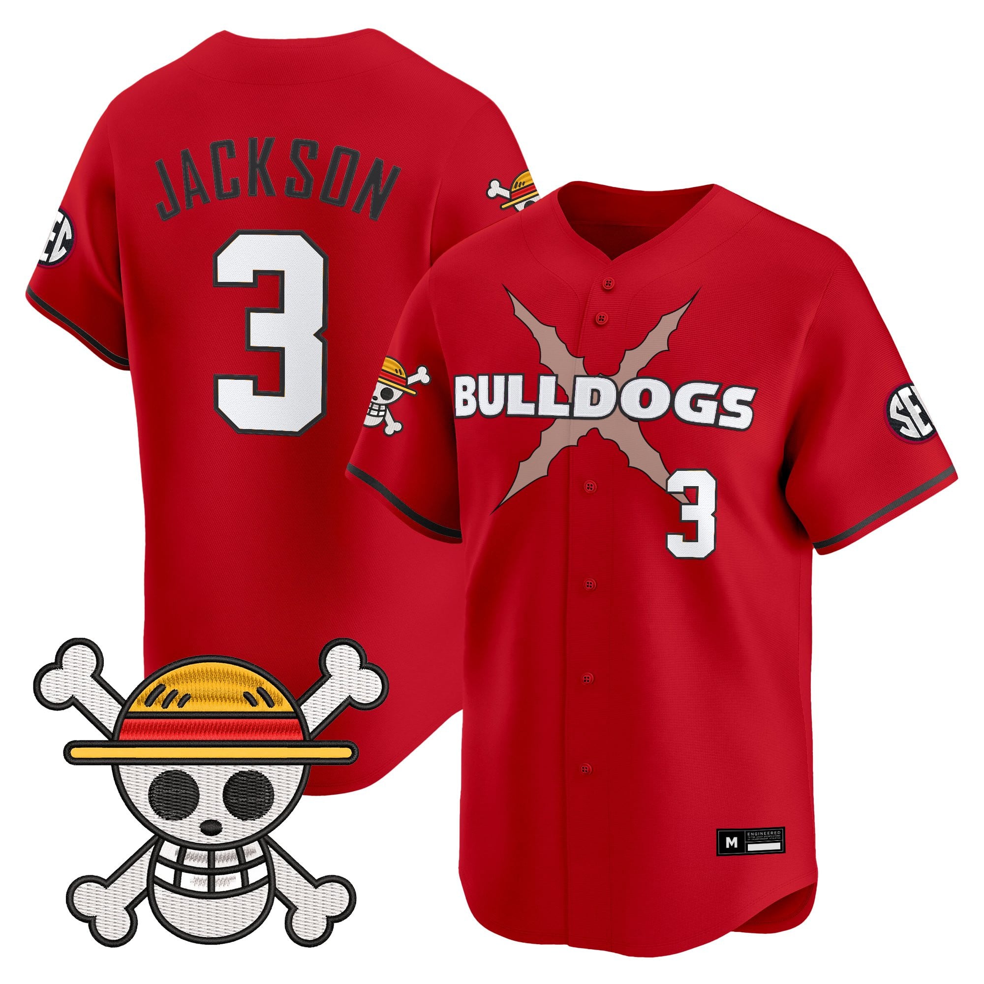 Men's Georgia Bulldogs Baseball x One Piece Vapor Premier Limited Jersey - Stitched