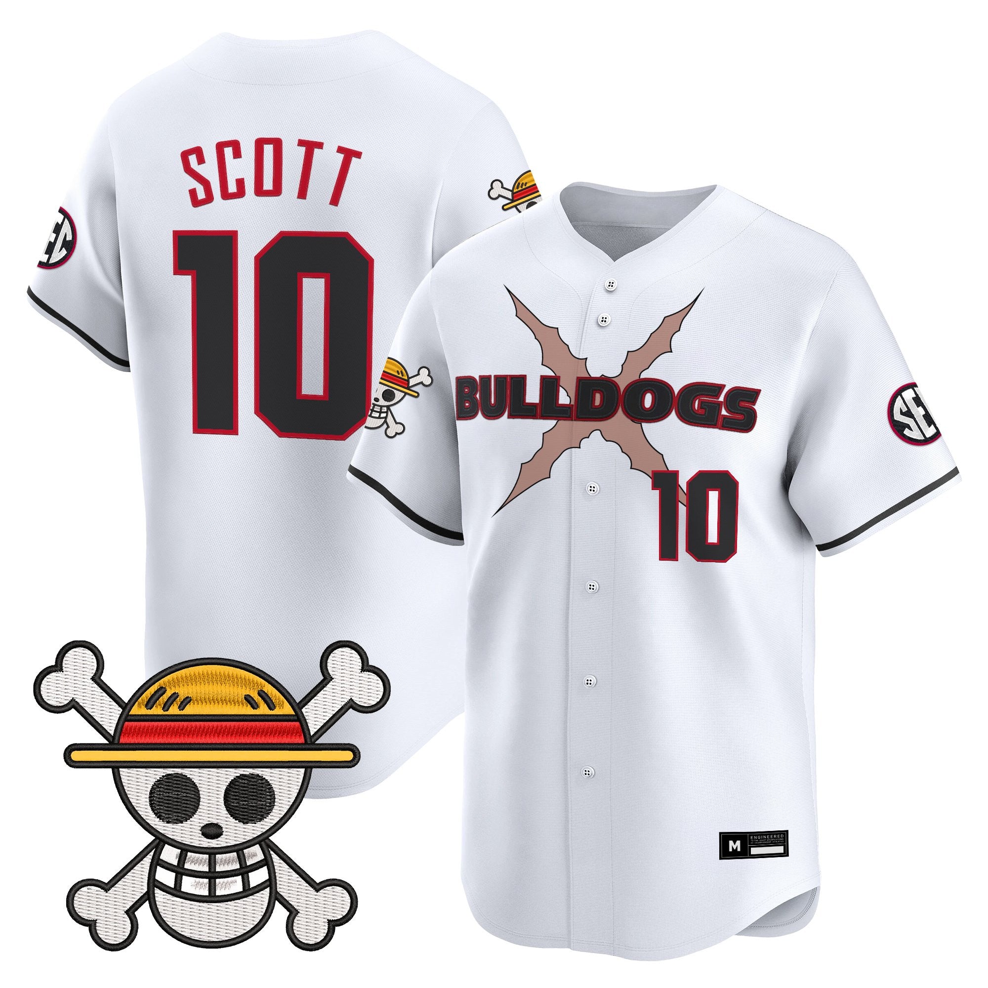 Men's Georgia Bulldogs Baseball x One Piece Vapor Premier Limited Jersey - Stitched