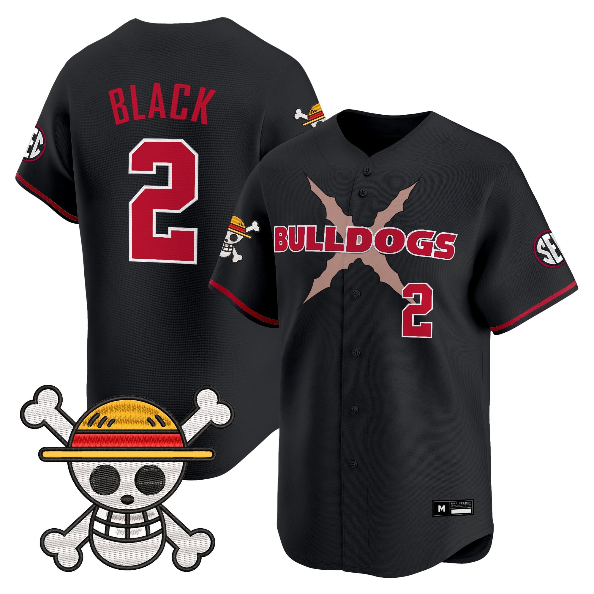 Men's Georgia Bulldogs Baseball x One Piece Vapor Premier Limited Jersey - Stitched