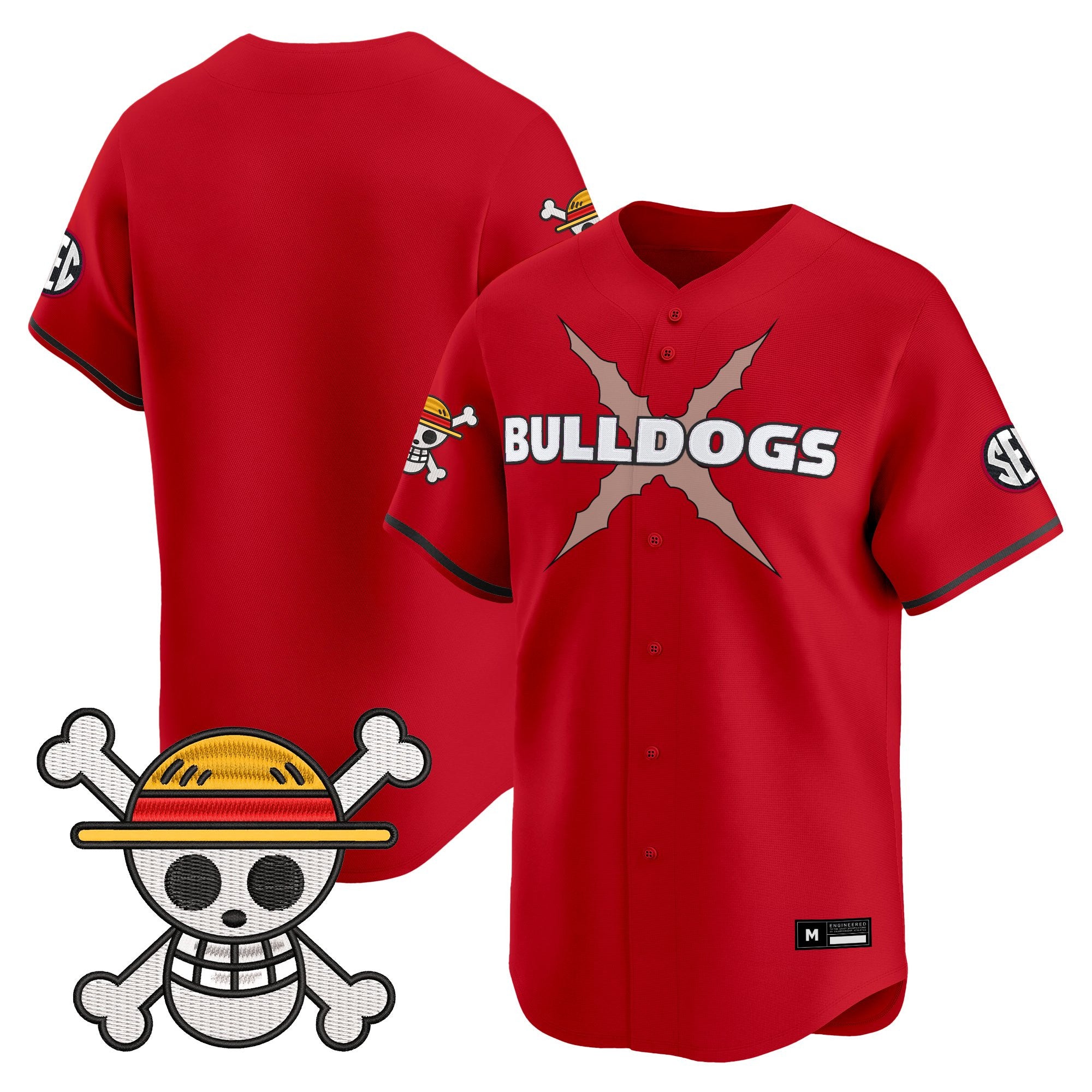 Men's Georgia Bulldogs Baseball x One Piece Vapor Premier Limited Jersey - Stitched