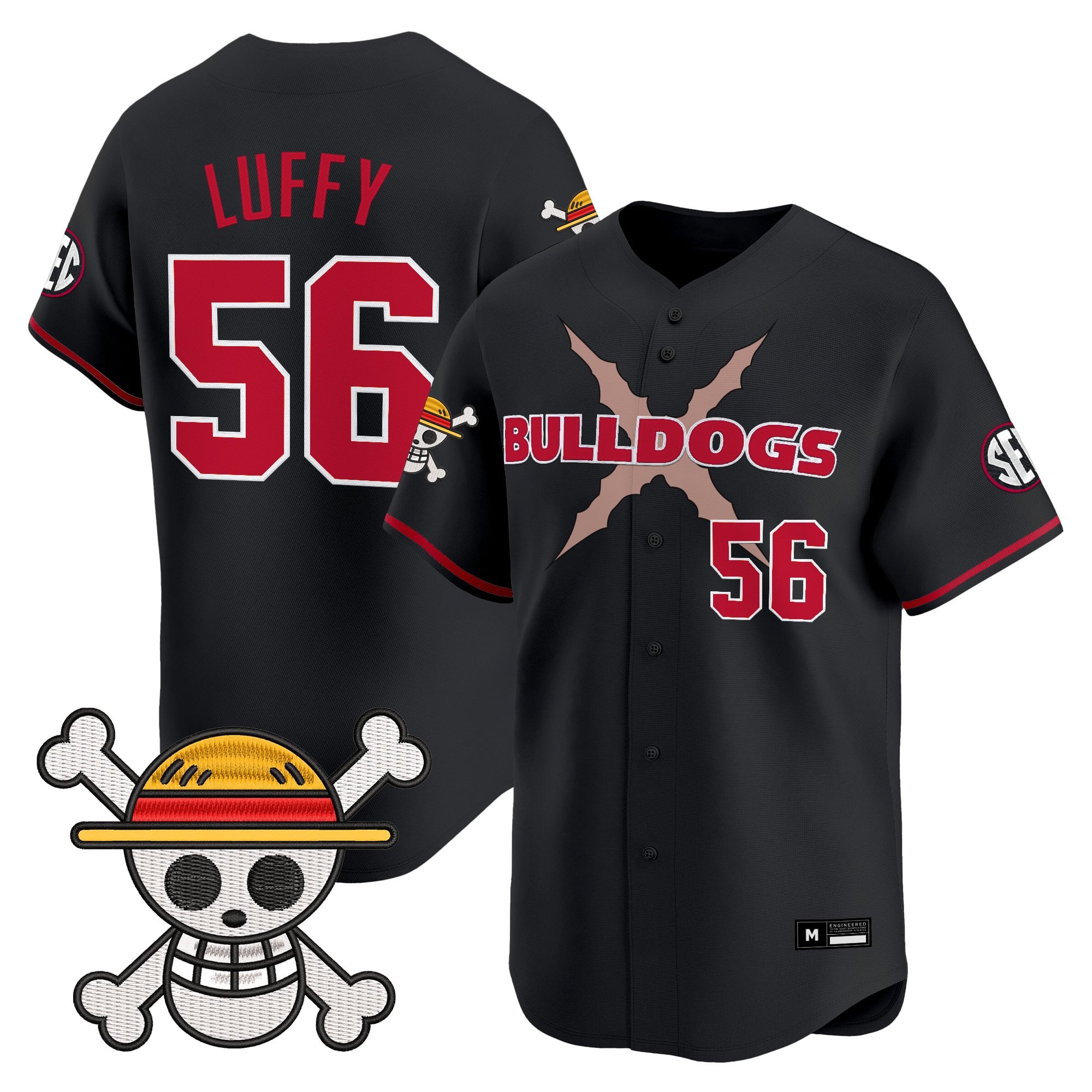 Men's Georgia Bulldogs Baseball x One Piece Vapor Premier Limited Jersey - Stitched