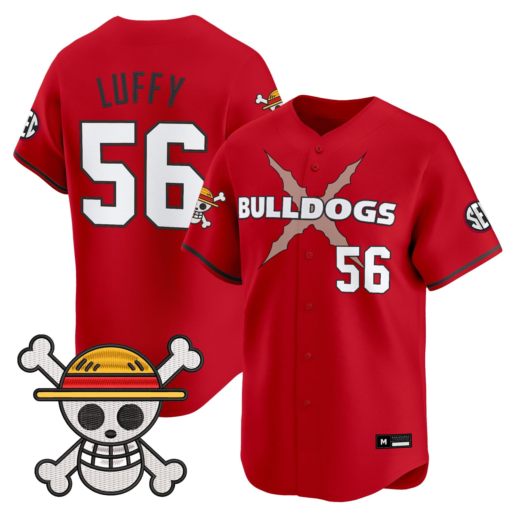 Men's Georgia Bulldogs Baseball x One Piece Vapor Premier Limited Jersey - Stitched