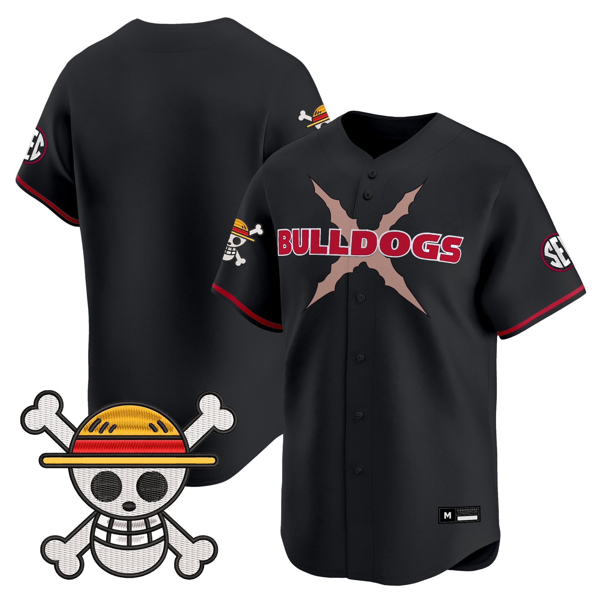 Men's Georgia Bulldogs Baseball x One Piece Vapor Premier Limited Jersey - Stitched