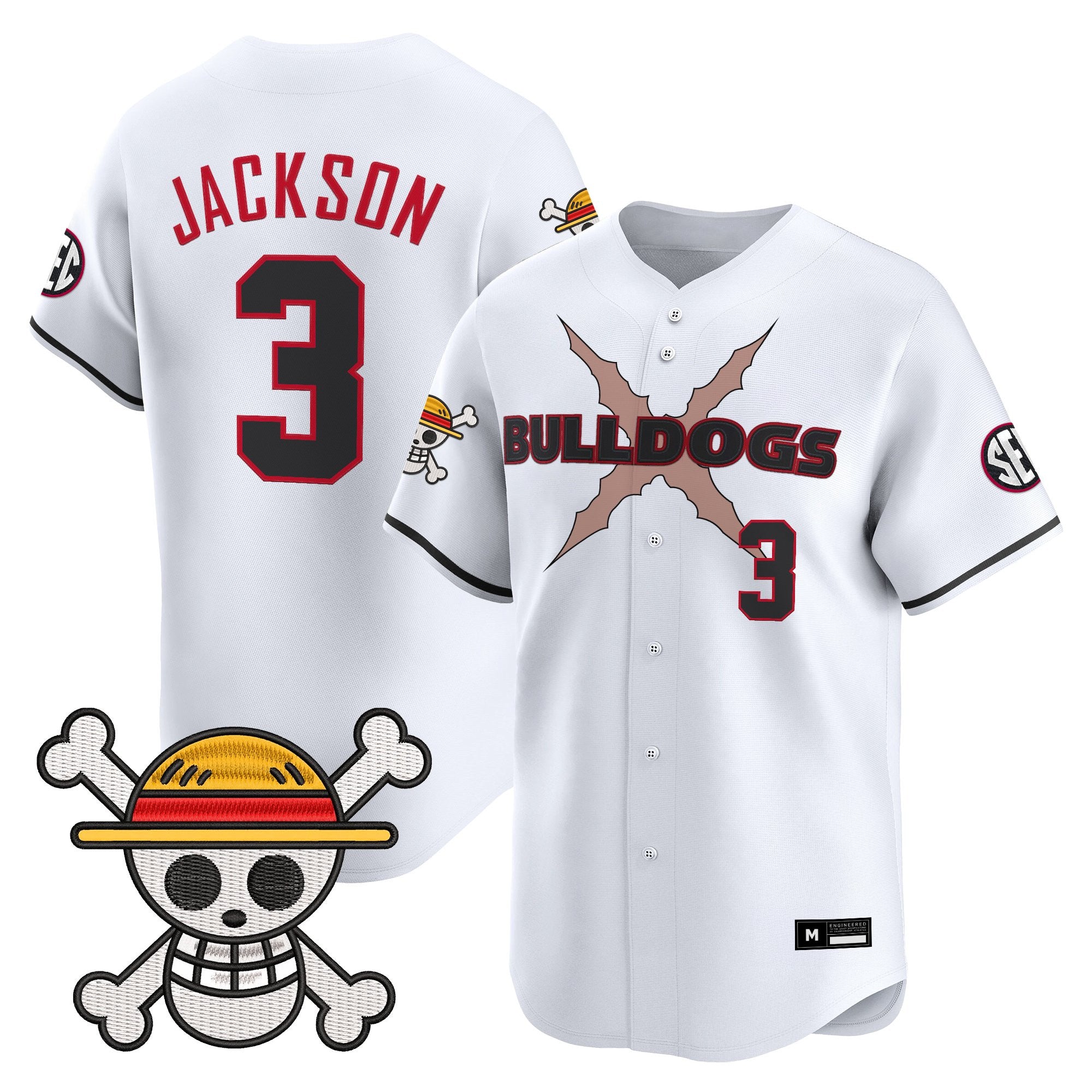 Men's Georgia Bulldogs Baseball x One Piece Vapor Premier Limited Jersey - Stitched