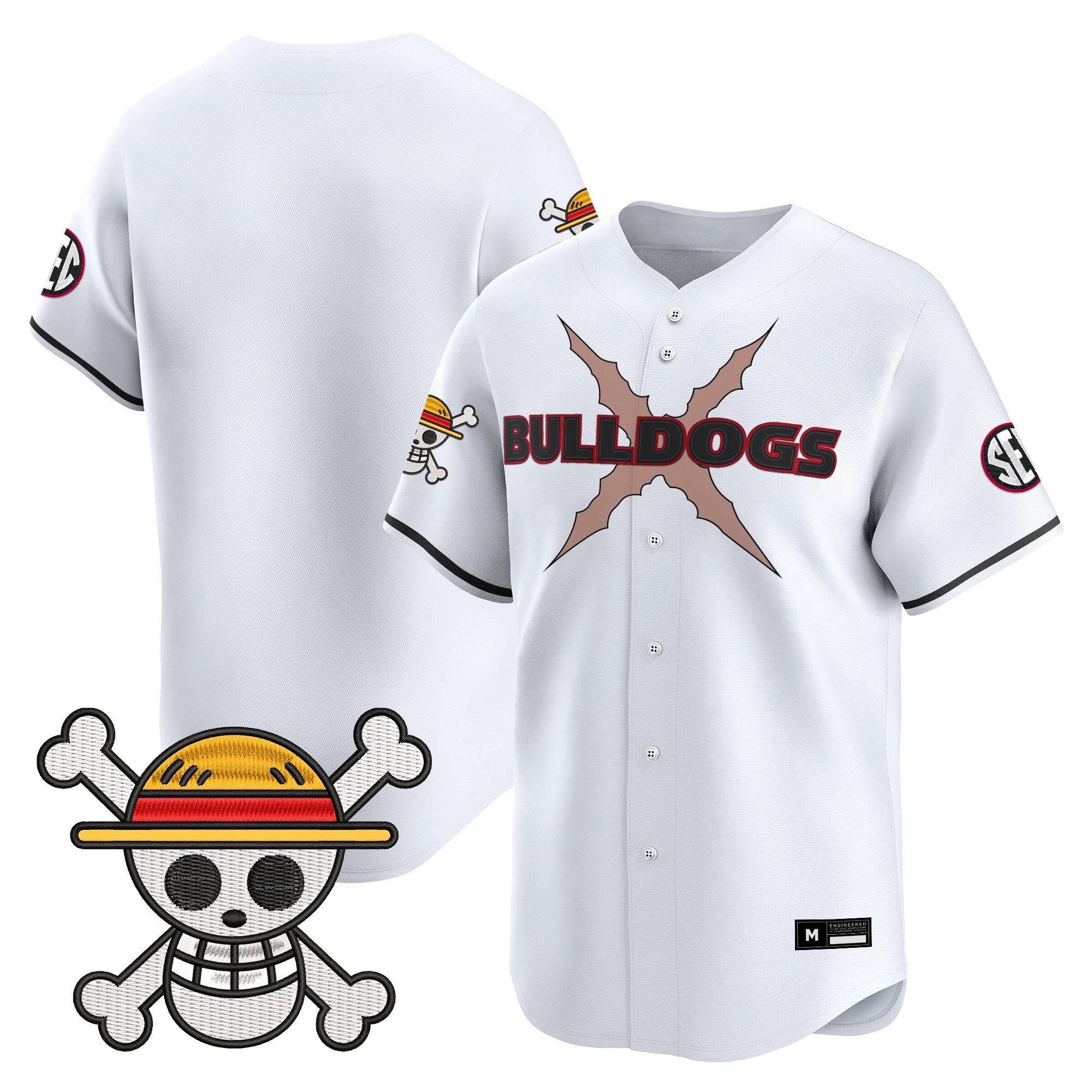 Men's Georgia Bulldogs Baseball x One Piece Vapor Premier Limited Jersey - Stitched