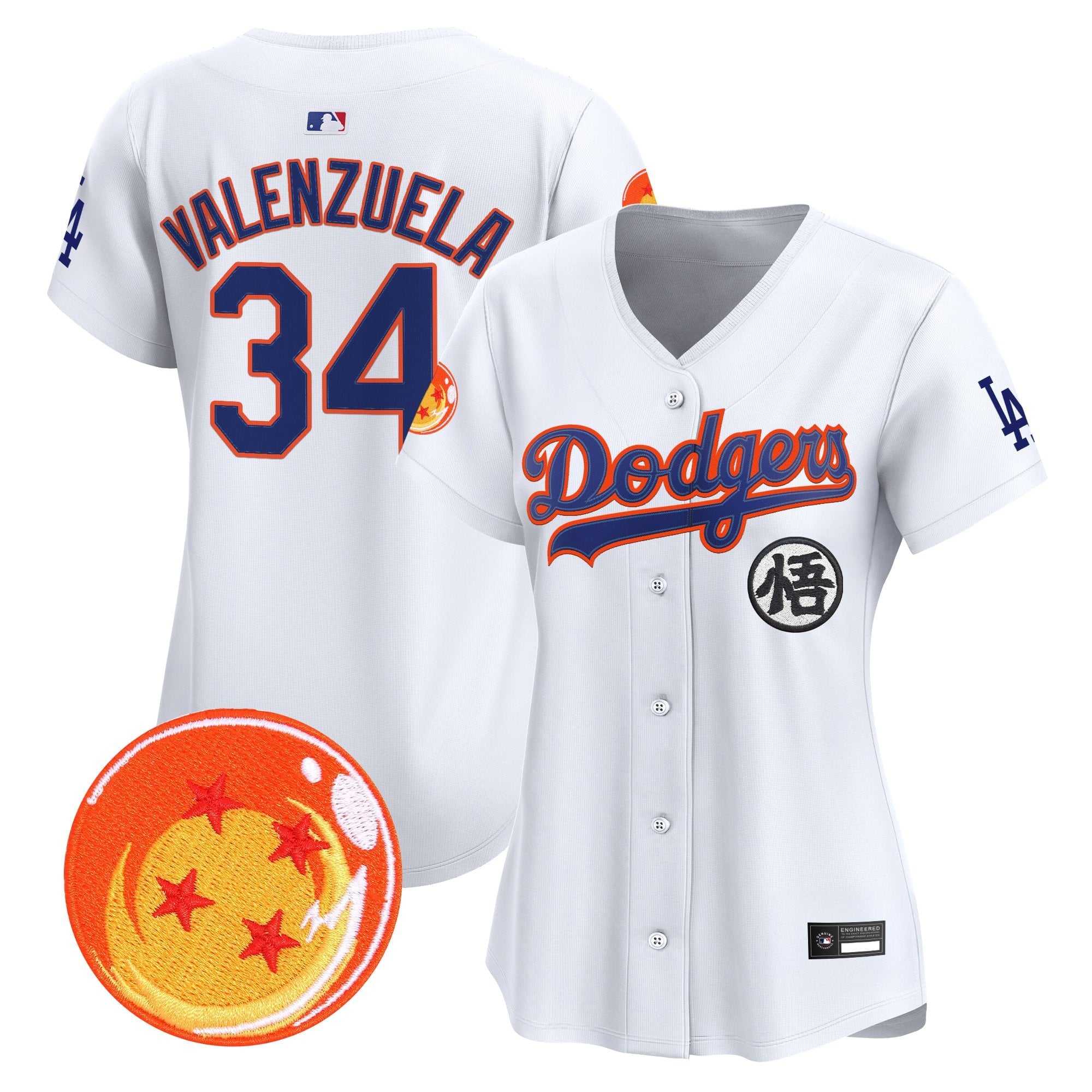 Women's Los Angeles Dodgers x Dragon Ball Vapor Premier Limited Jersey - All Stitched