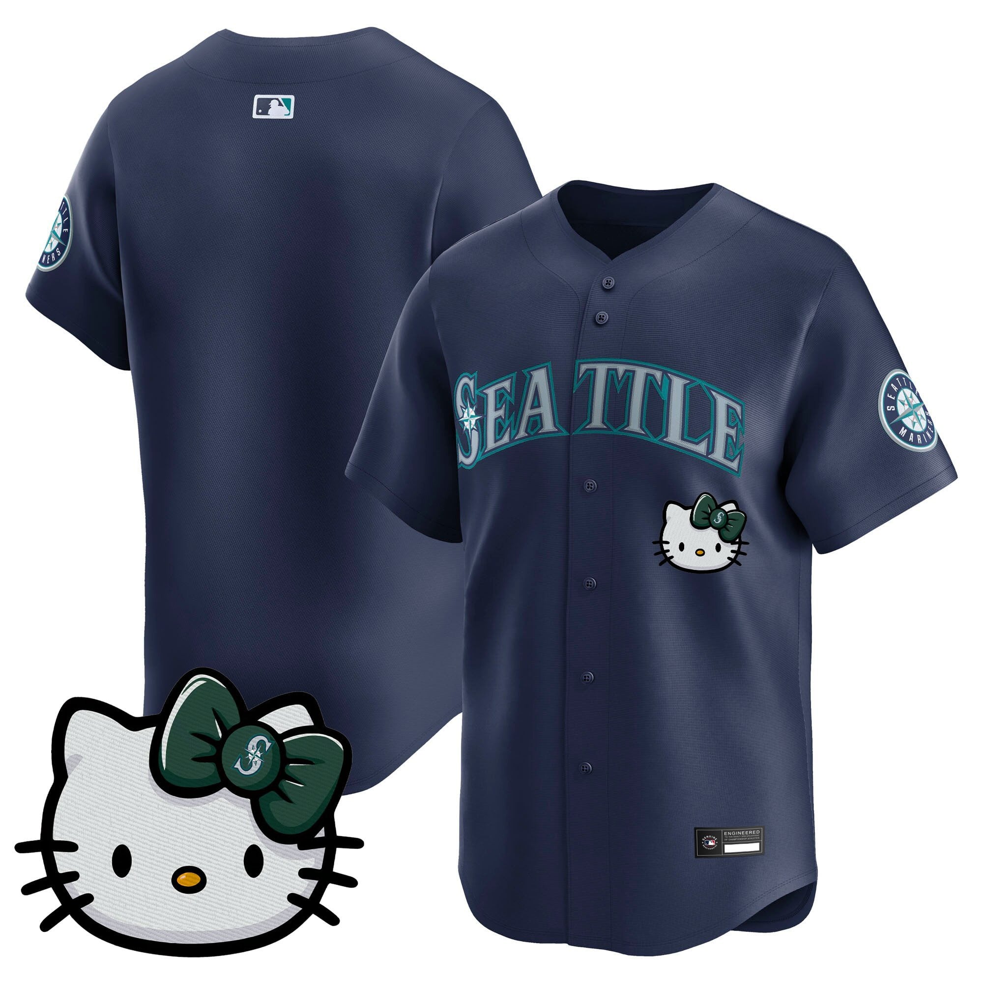 Unisex Seattle Mariners Hello Kitty Vapor Premier Limited Jersey – All Stitched