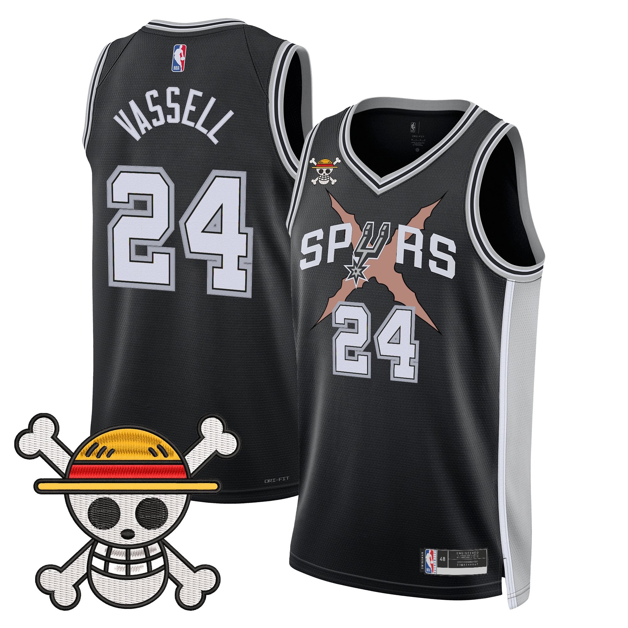 Men's San Antonio Spurs x One Piece Jersey Collection - Stitched