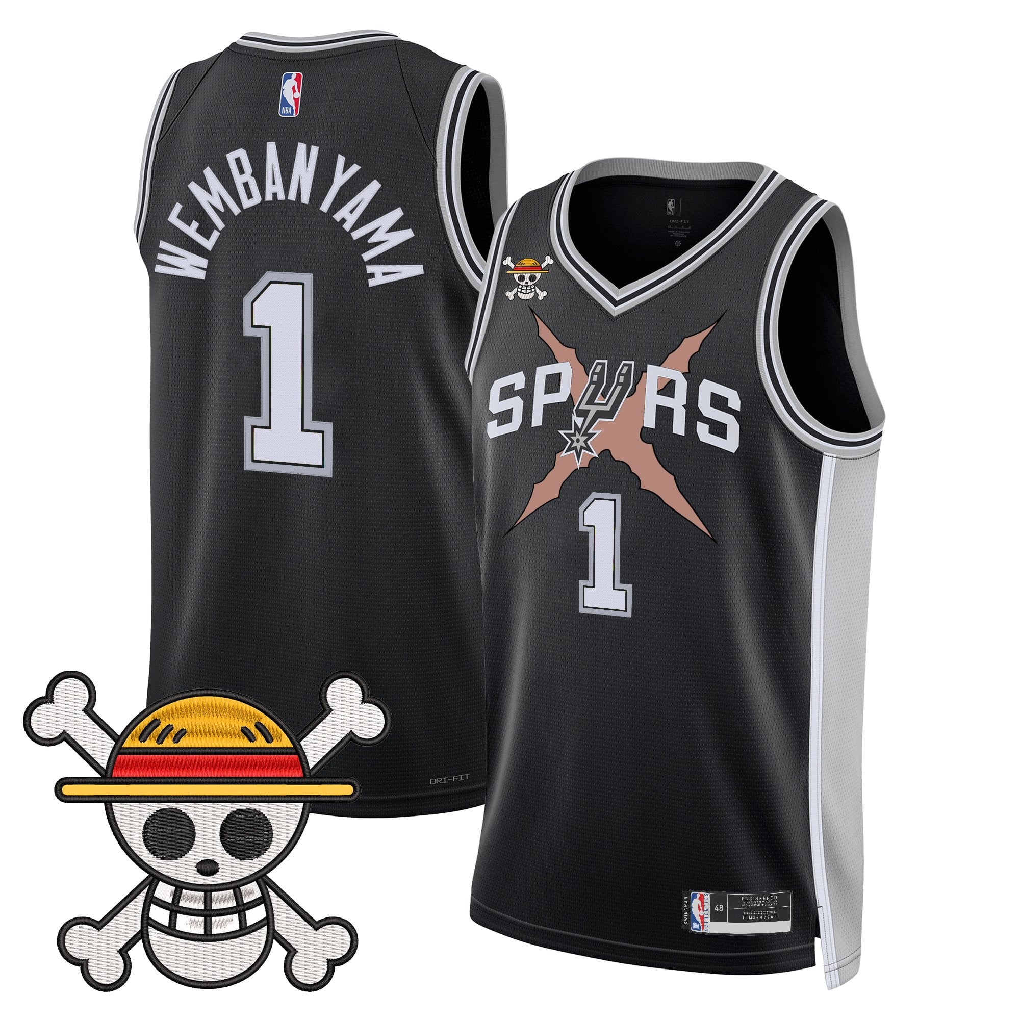 Men's San Antonio Spurs x One Piece Jersey Collection - Stitched