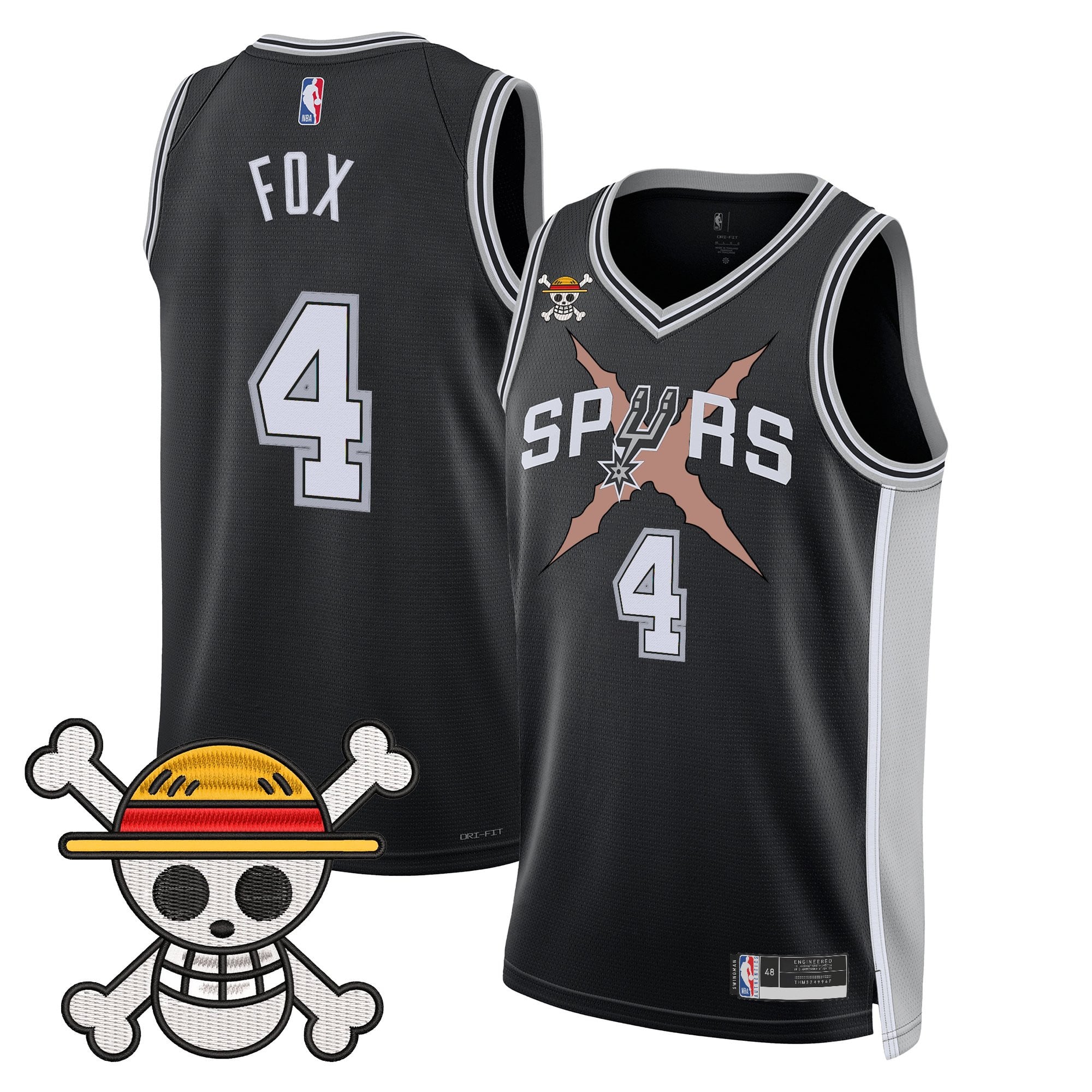 Men's San Antonio Spurs x One Piece Jersey Collection - Stitched