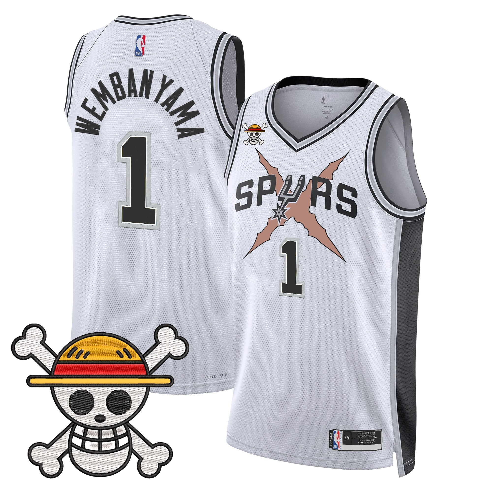 Men's San Antonio Spurs x One Piece Jersey Collection - Stitched