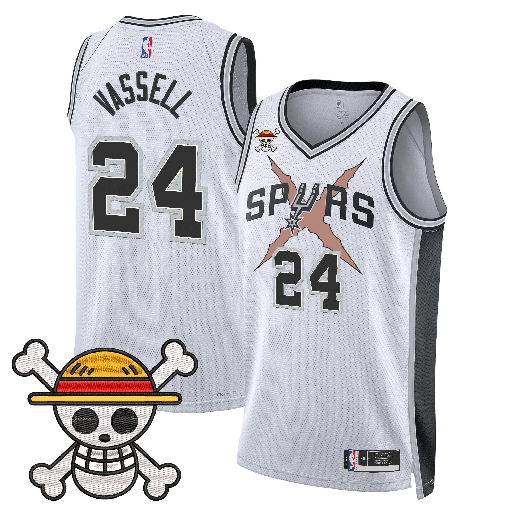 Men's San Antonio Spurs x One Piece Jersey Collection - Stitched