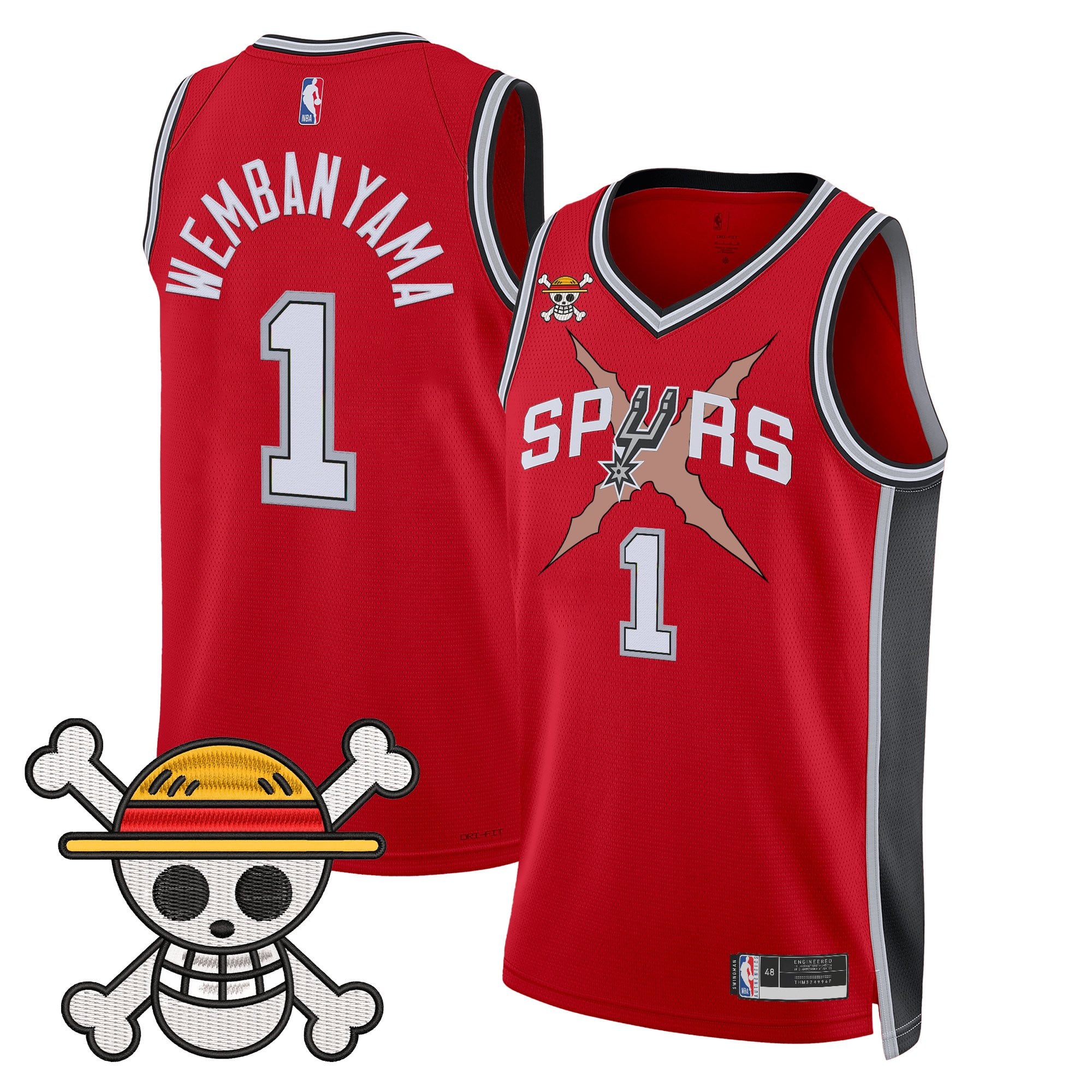 Men's San Antonio Spurs x One Piece Jersey Collection - Stitched