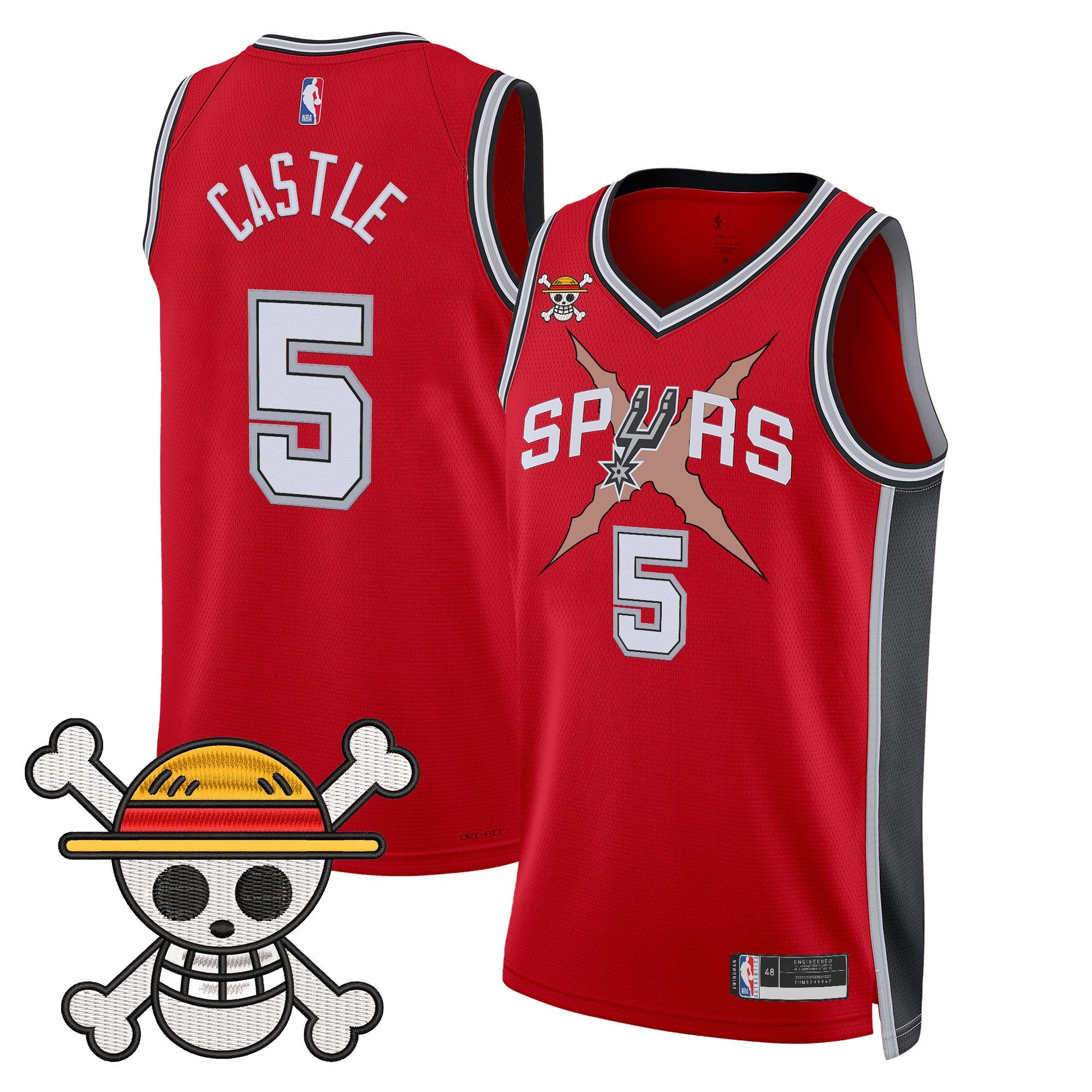Men's San Antonio Spurs x One Piece Jersey Collection - Stitched