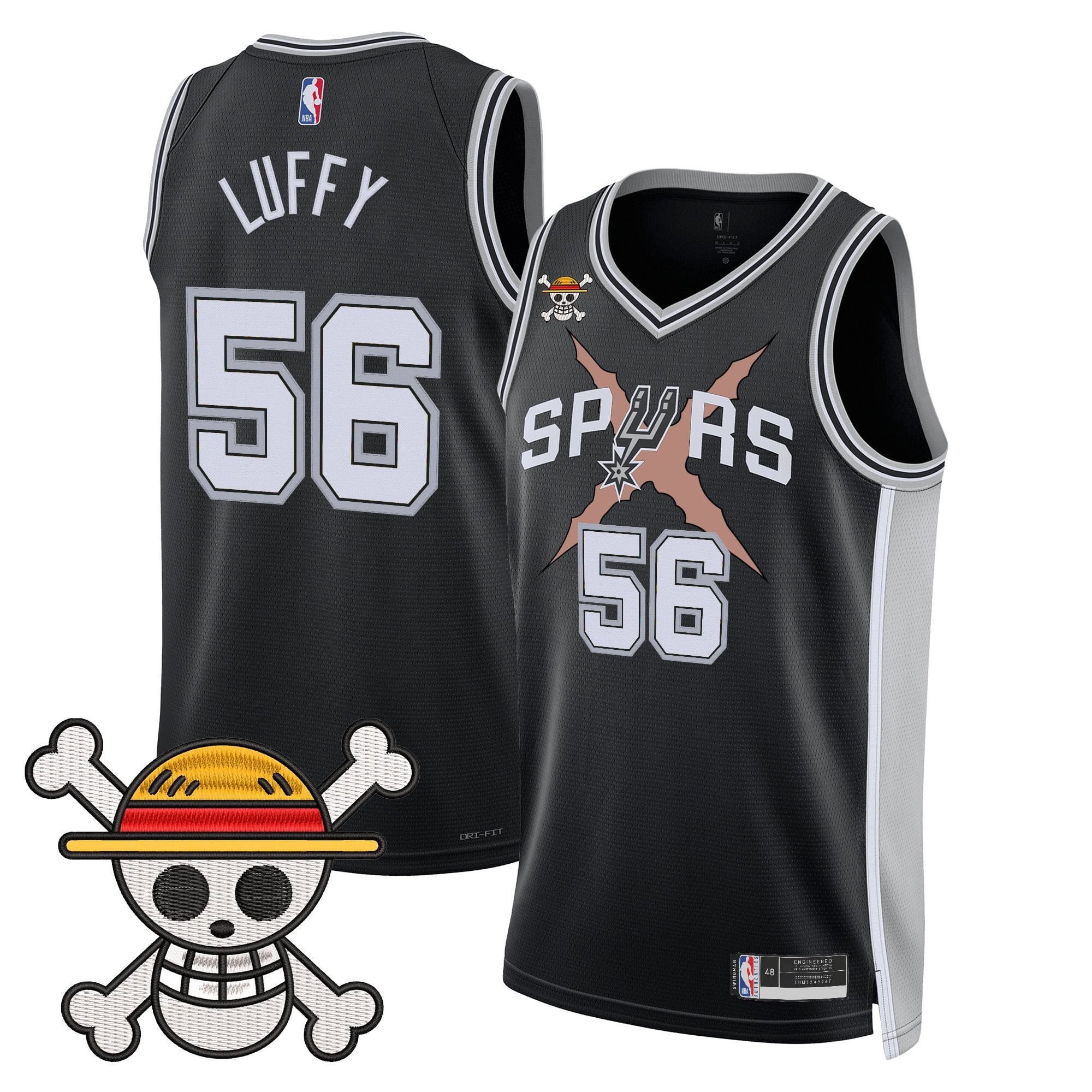 Men's San Antonio Spurs x One Piece Jersey Collection - Stitched