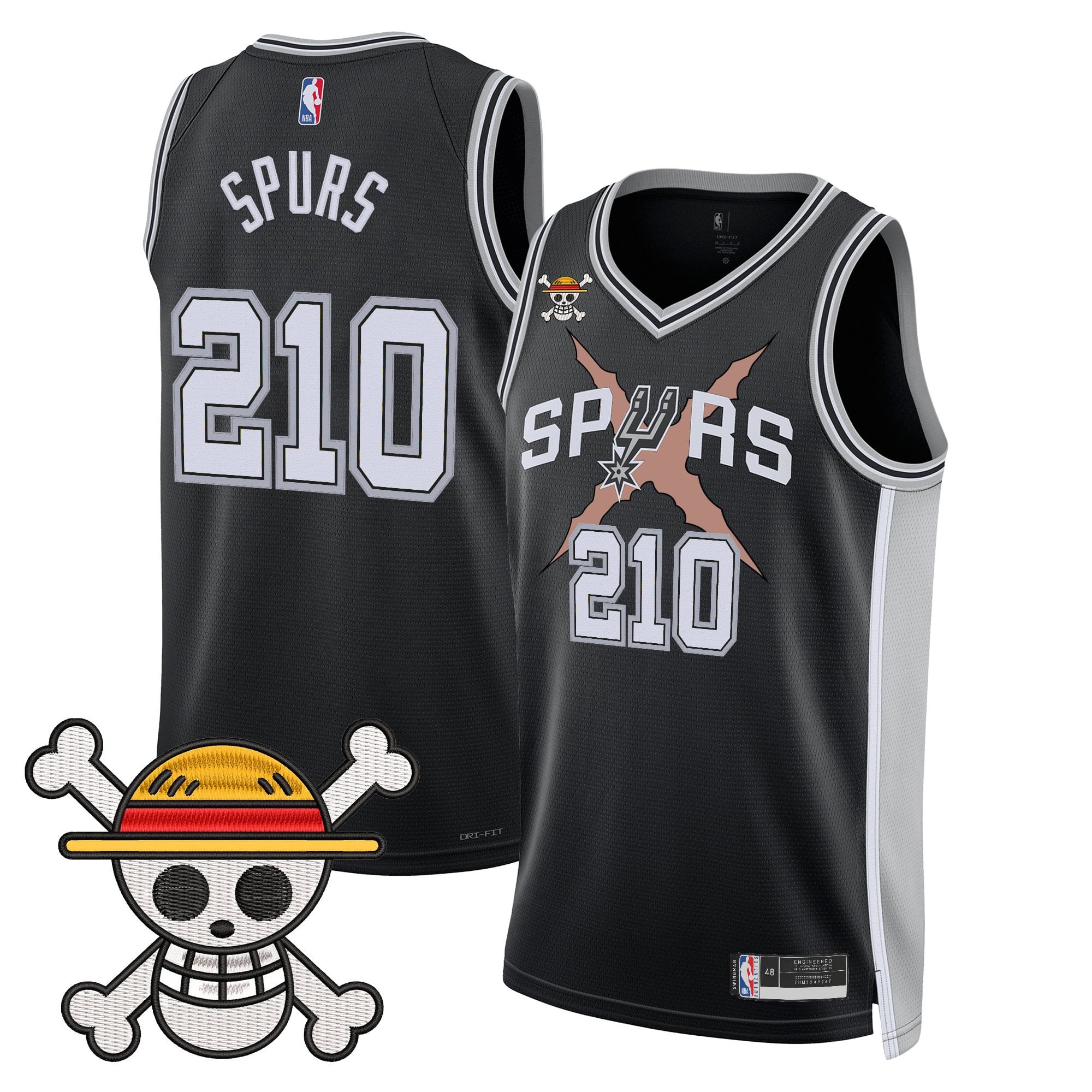 Men's San Antonio Spurs x One Piece Jersey Collection - Stitched