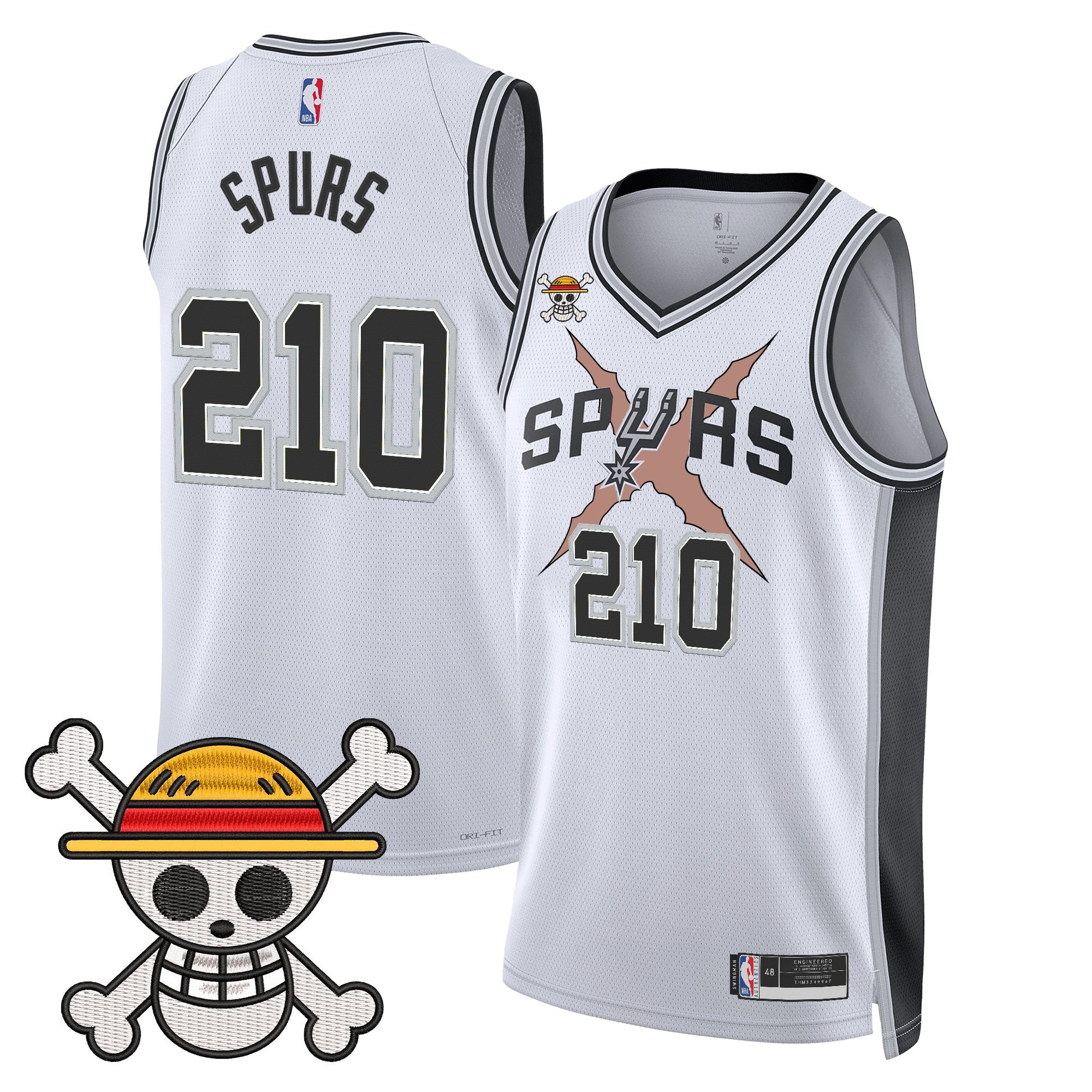 Men's San Antonio Spurs x One Piece Jersey Collection - Stitched