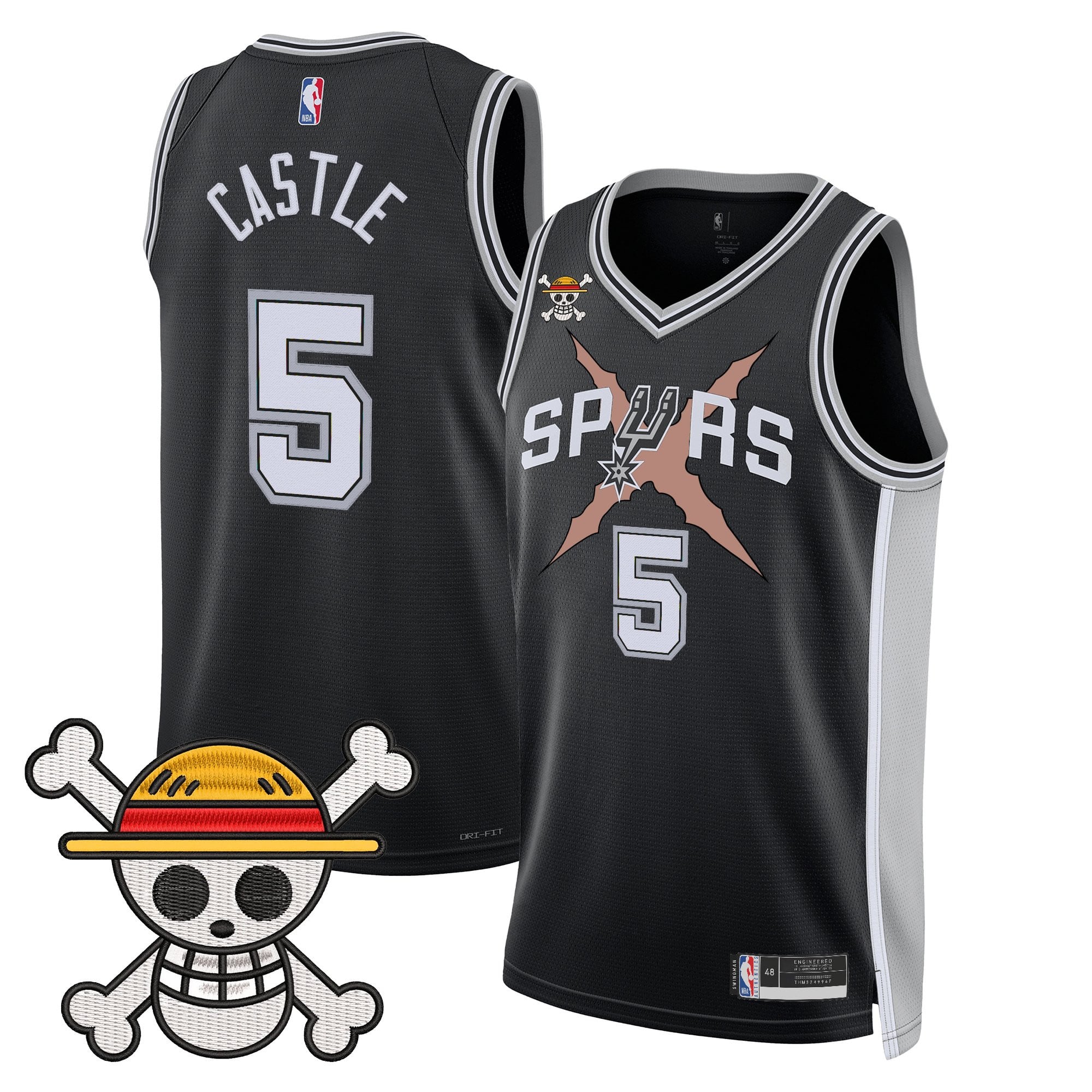Men's San Antonio Spurs x One Piece Jersey Collection - Stitched