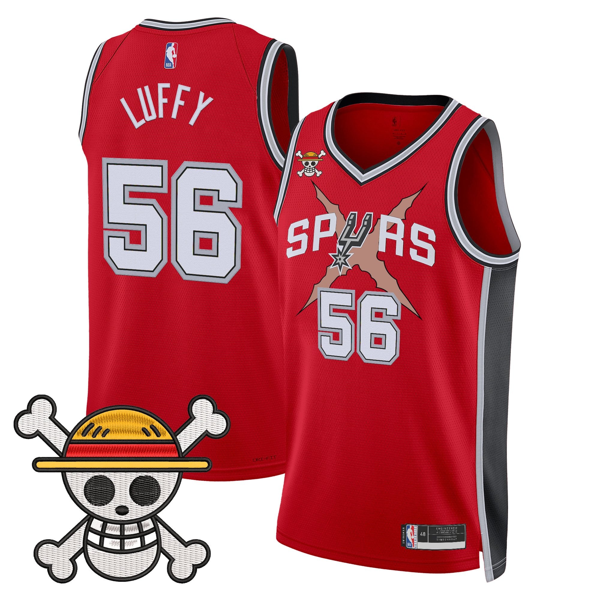 Men's San Antonio Spurs x One Piece Jersey Collection - Stitched