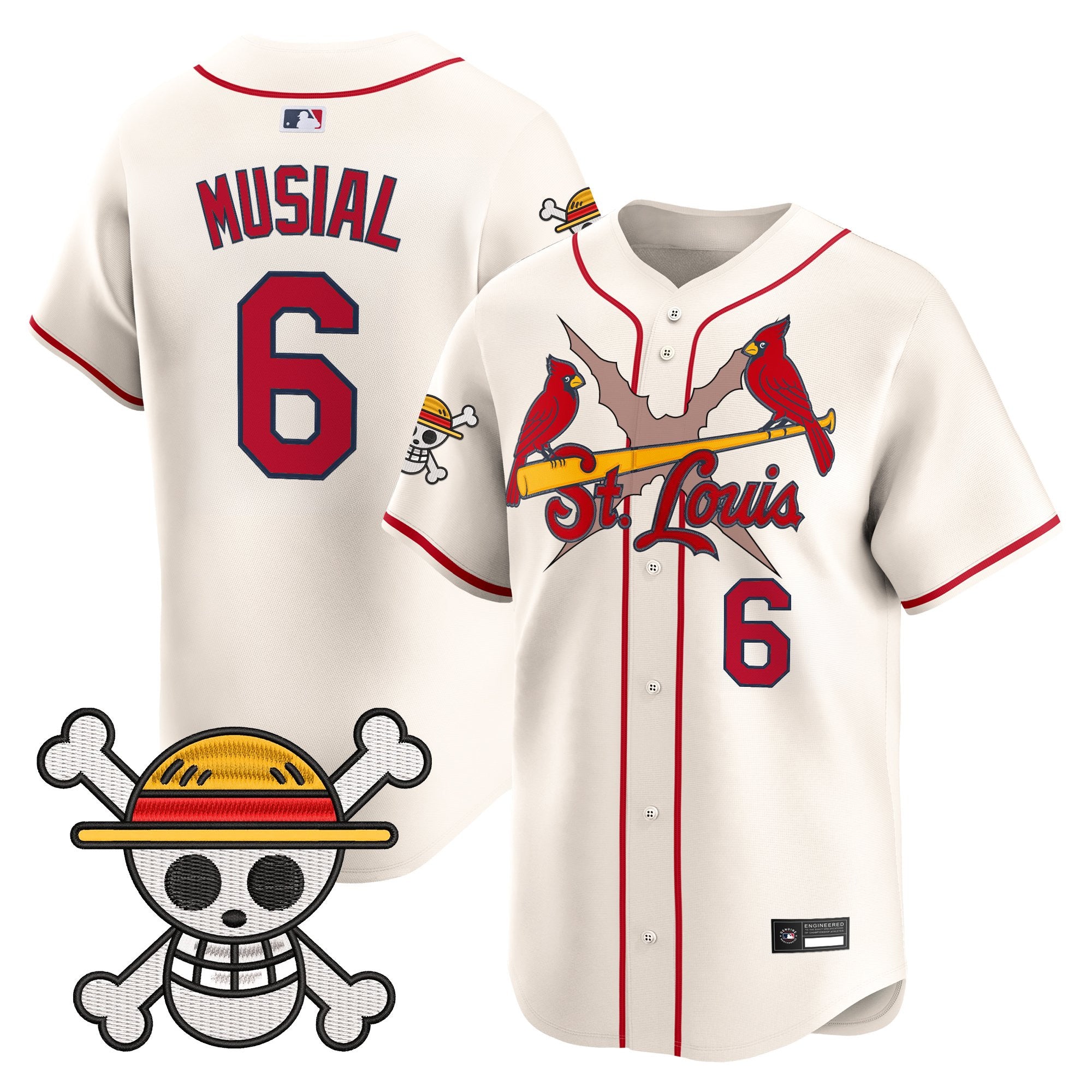Men's St. Louis Cardinals x One Piece Vapor Premier Limited Jersey - Stitched