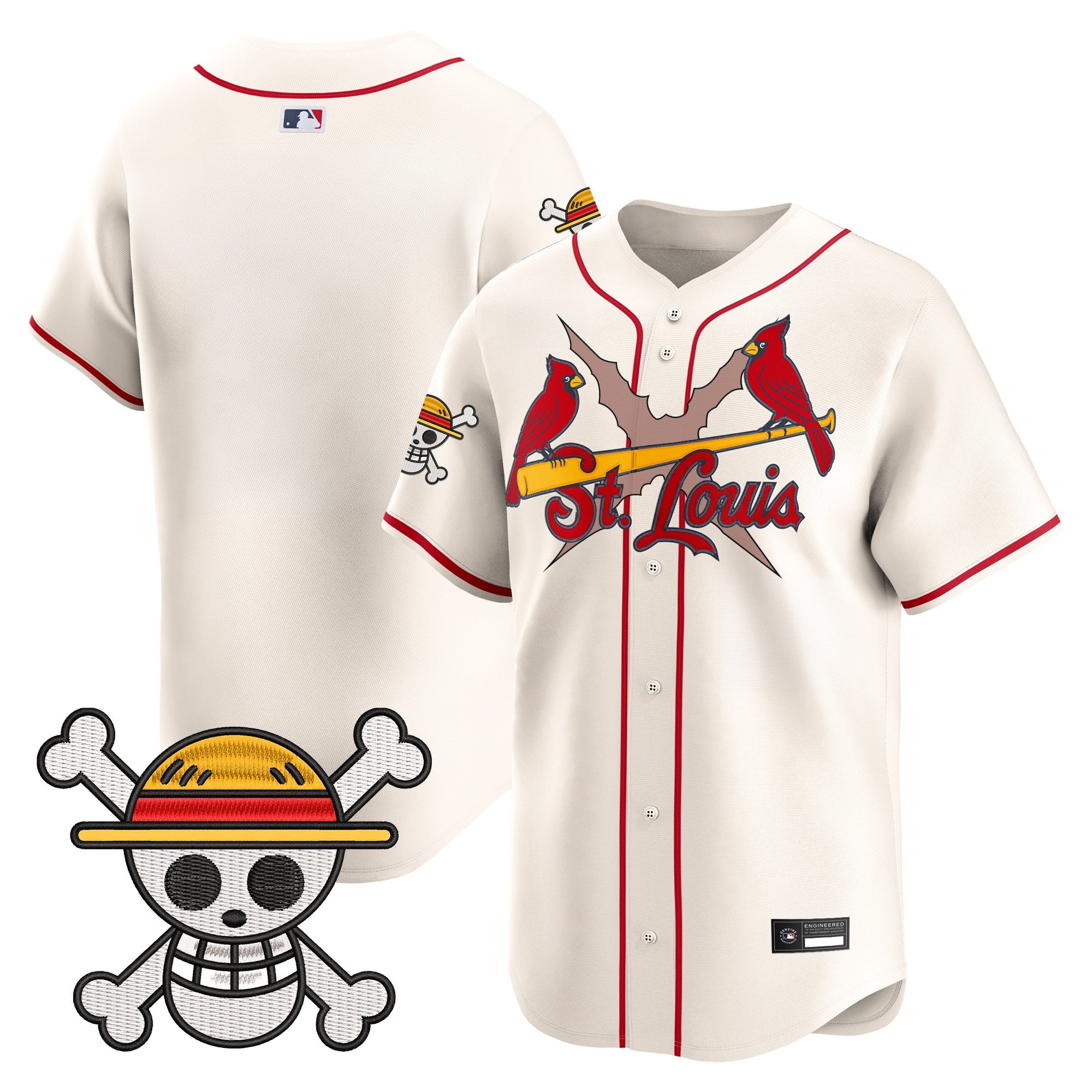 Men's St. Louis Cardinals x One Piece Vapor Premier Limited Jersey - Stitched