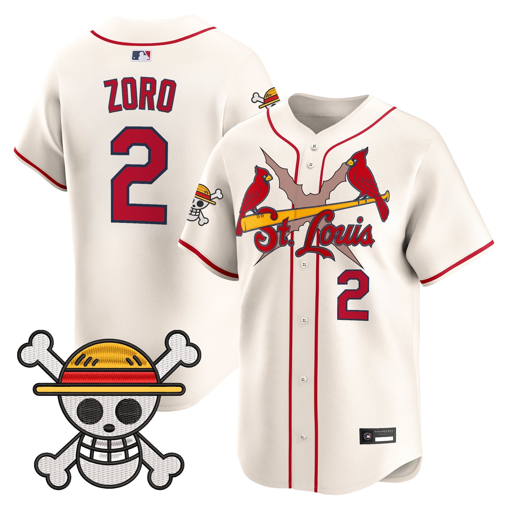 Men's St. Louis Cardinals x One Piece Vapor Premier Limited Jersey - Stitched