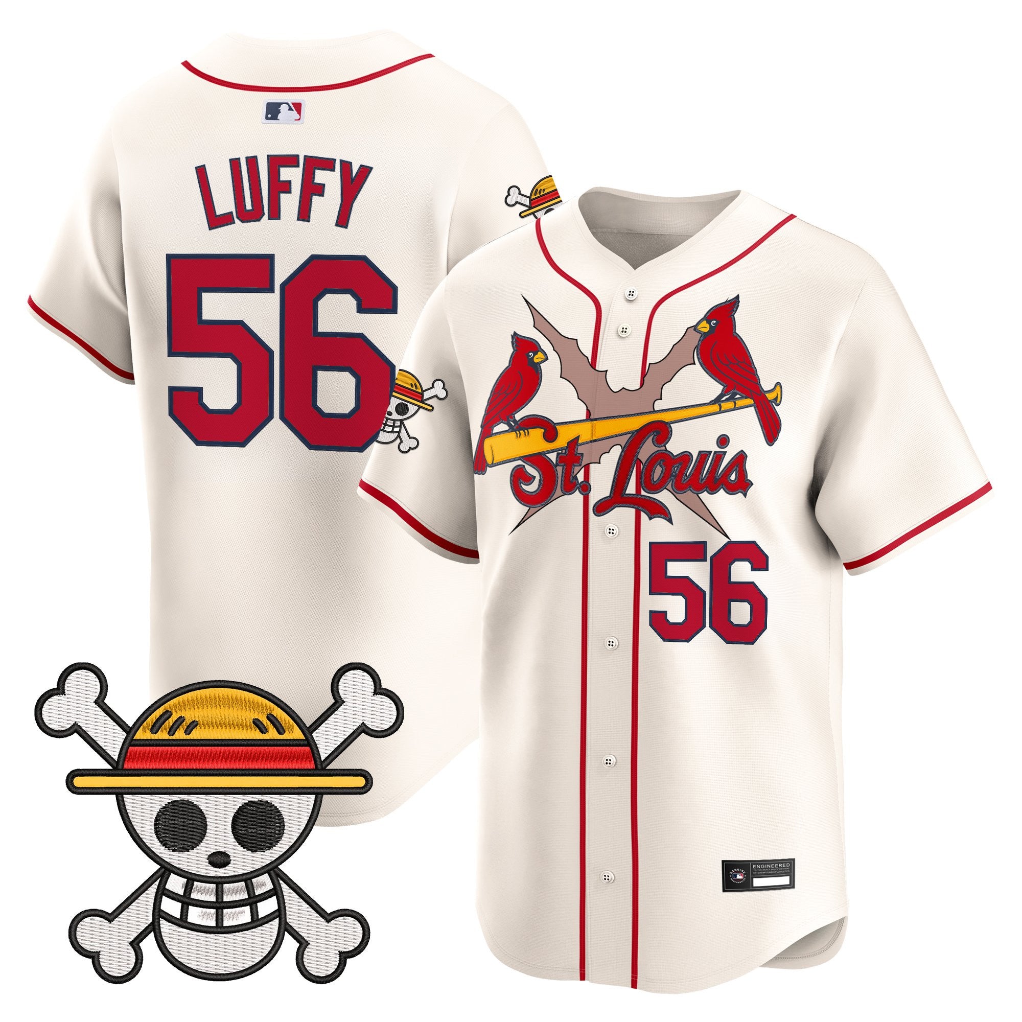 Men's St. Louis Cardinals x One Piece Vapor Premier Limited Jersey - Stitched