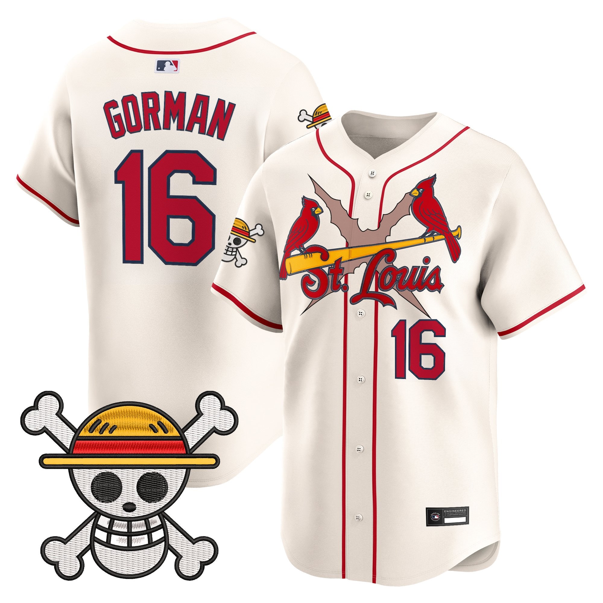 Men's St. Louis Cardinals x One Piece Vapor Premier Limited Jersey - Stitched