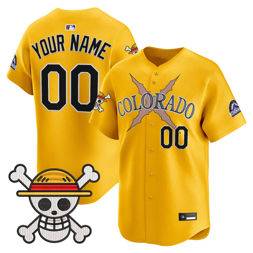 Colorado Rockies x One Piece Vapor Premier Limited Custom Jersey - Stitched
