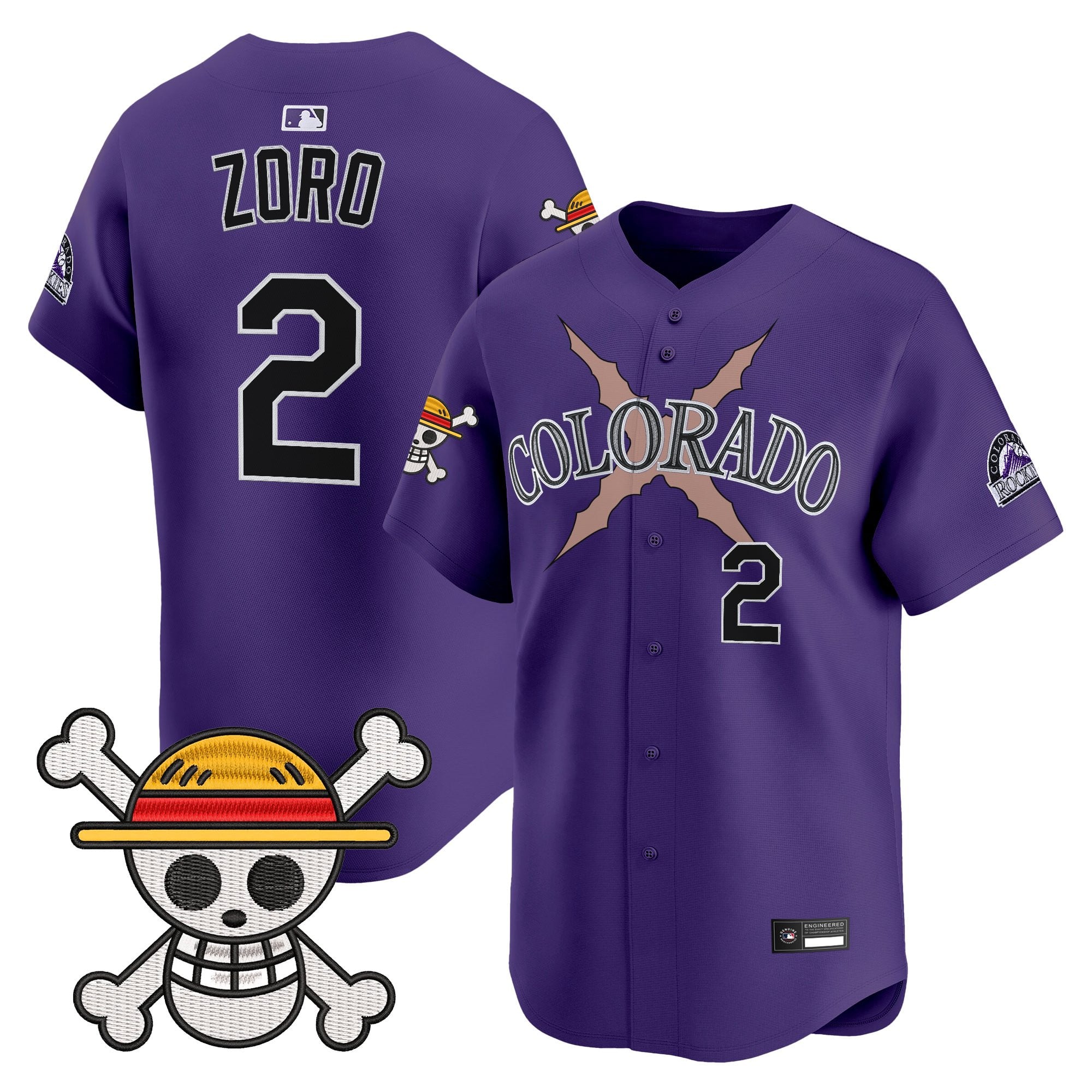 Men's Colorado Rockies x One Piece Vapor Premier Limited Jersey - Stitched