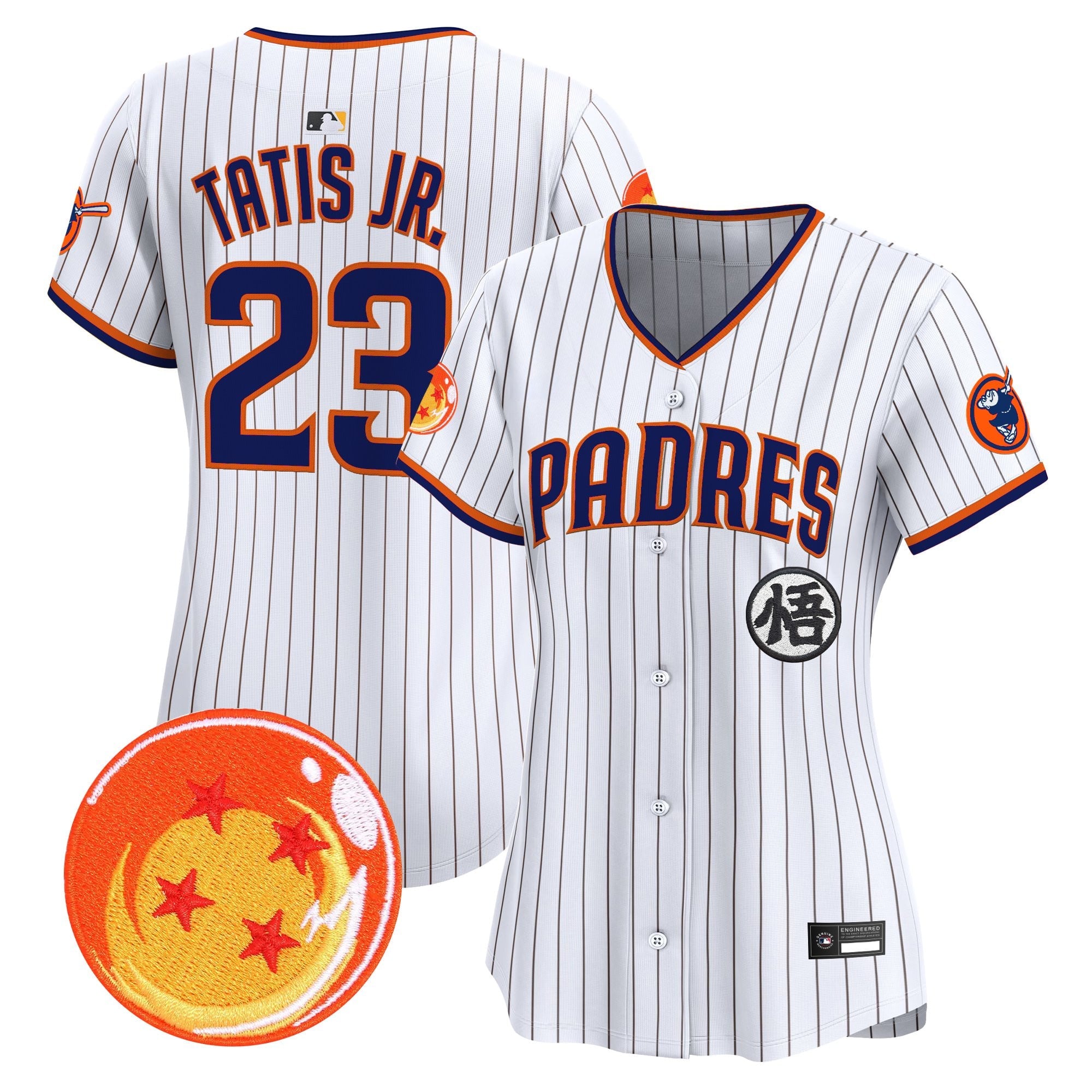 Women's Padres x Dragon Ball Vapor Premier Limited Jersey - All Stitched