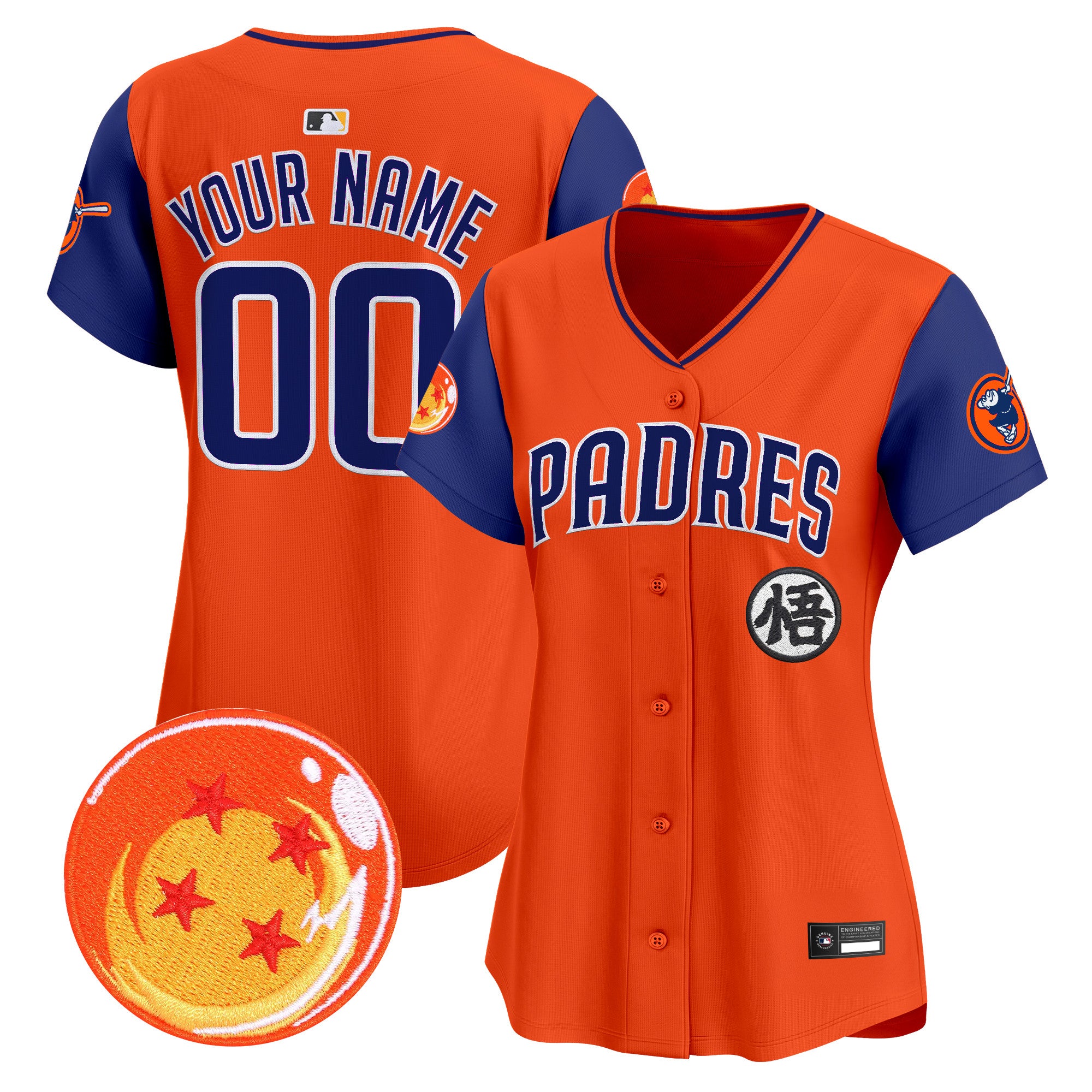 Padres x Dragon Ball Vapor Premier Limited Custom Jersey - All Stitched
