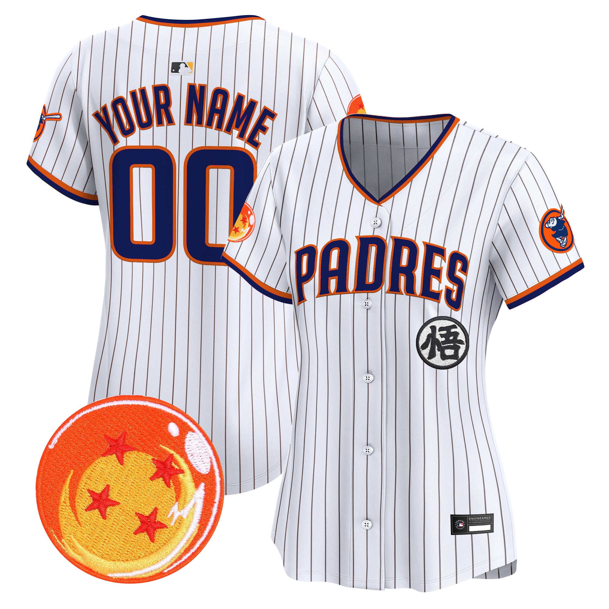 Padres x Dragon Ball Vapor Premier Limited Custom Jersey - All Stitched