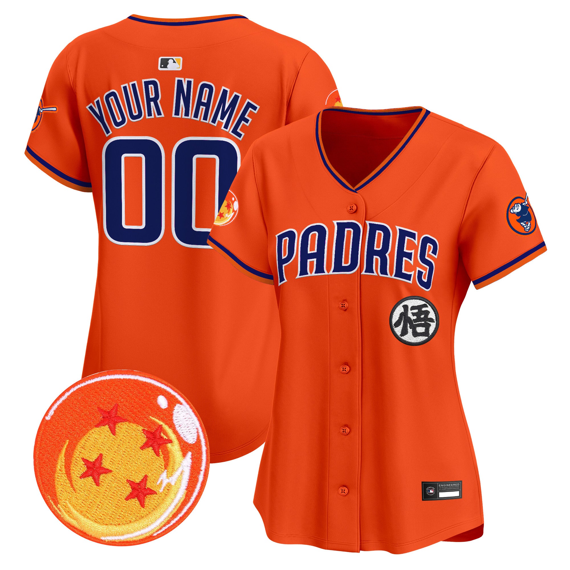 Padres x Dragon Ball Vapor Premier Limited Custom Jersey - All Stitched