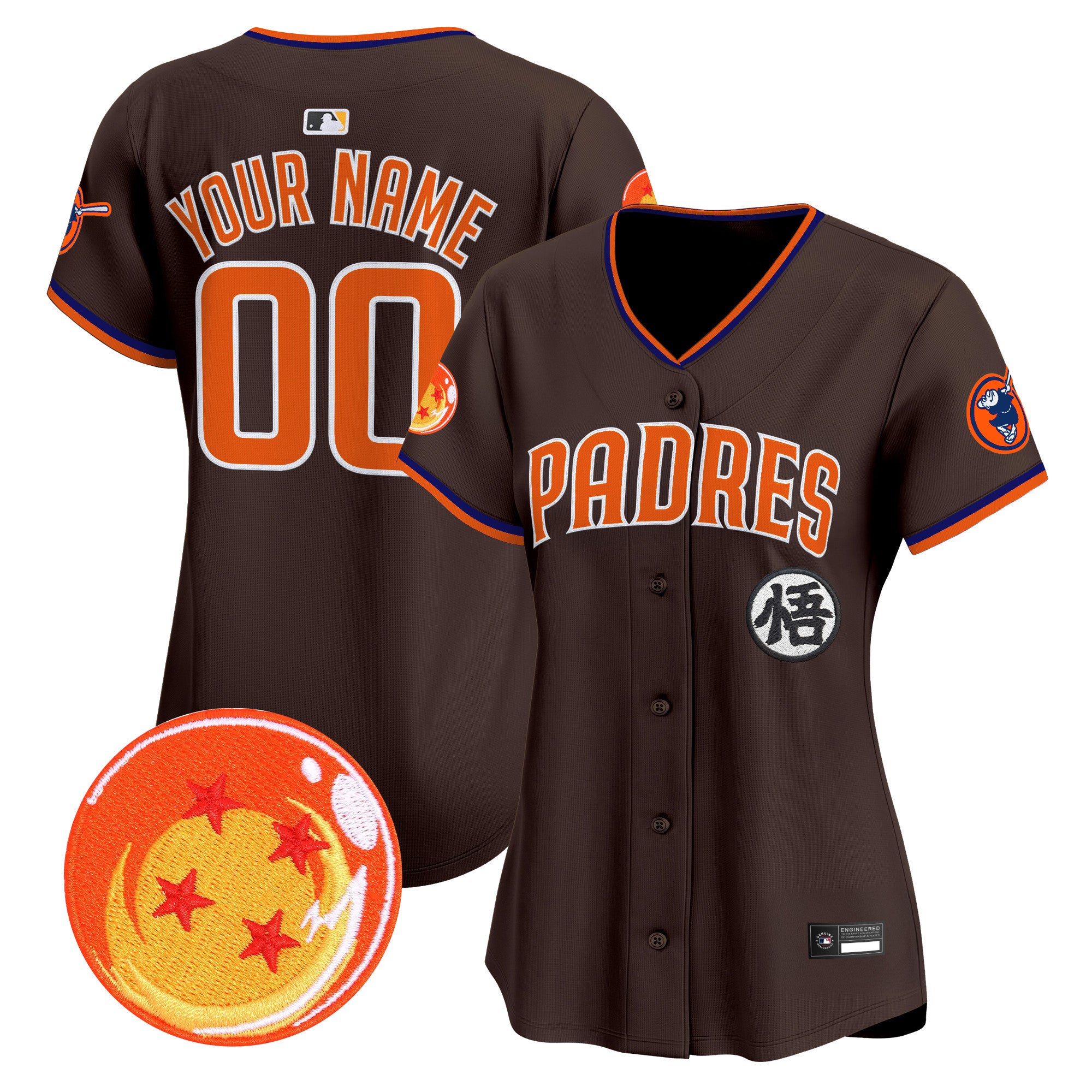 Padres x Dragon Ball Vapor Premier Limited Custom Jersey - All Stitched