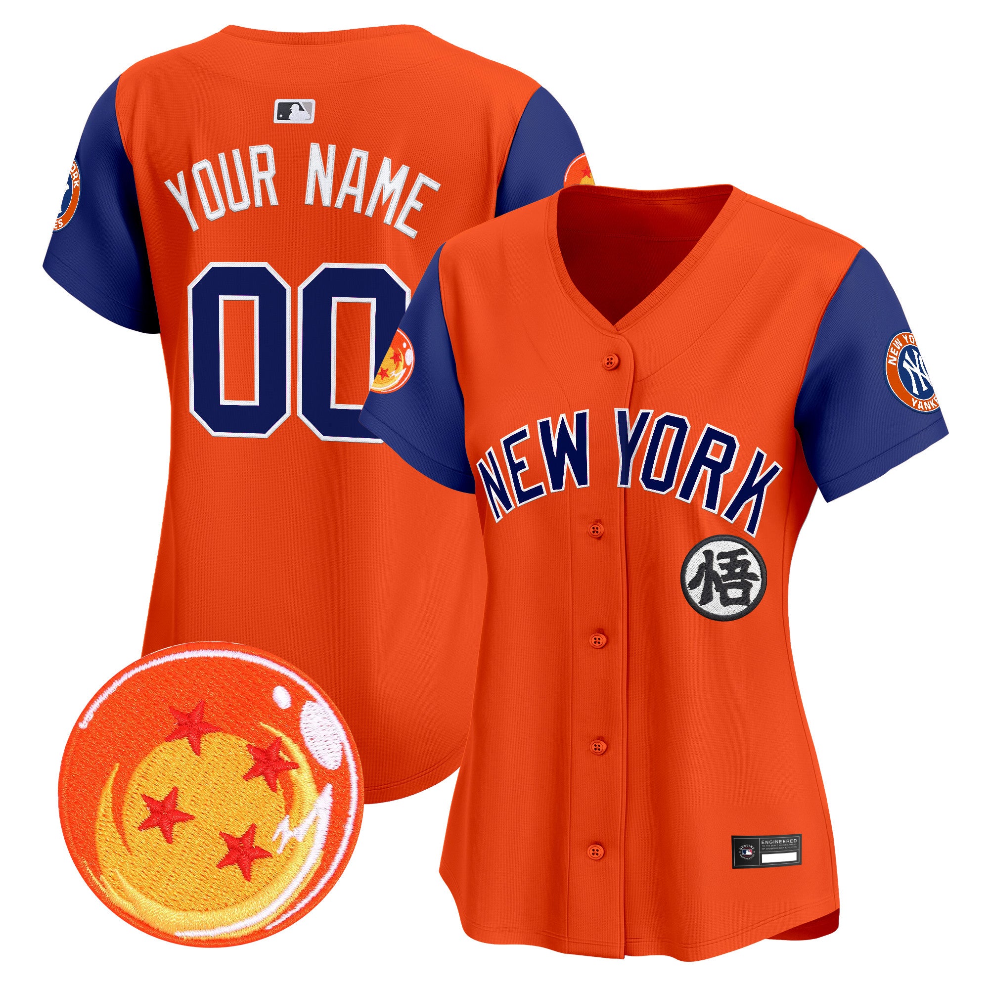 New York Yankees x Dragon Ball Vapor Premier Limited Custom Jersey - All Stitched