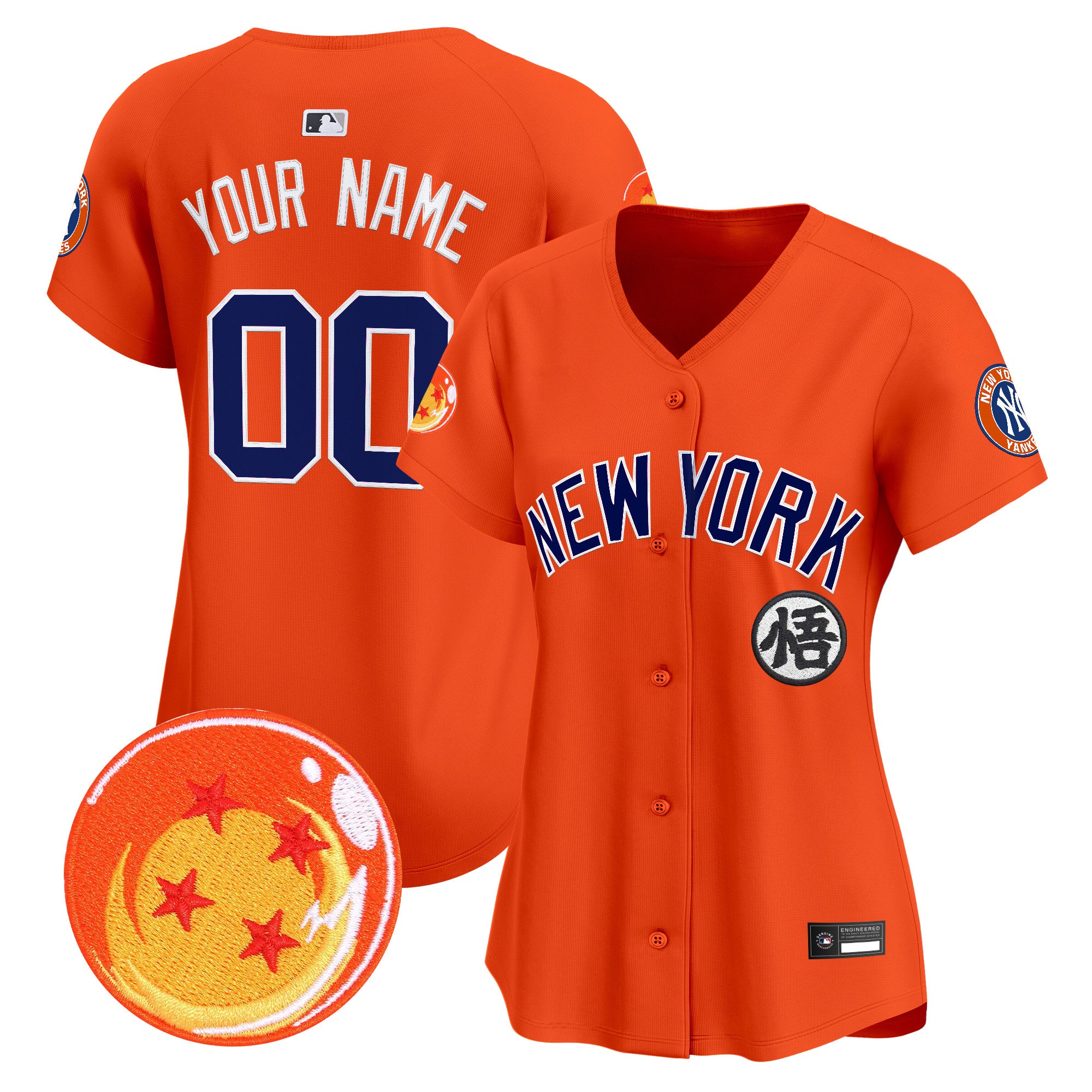 New York Yankees x Dragon Ball Vapor Premier Limited Custom Jersey - All Stitched