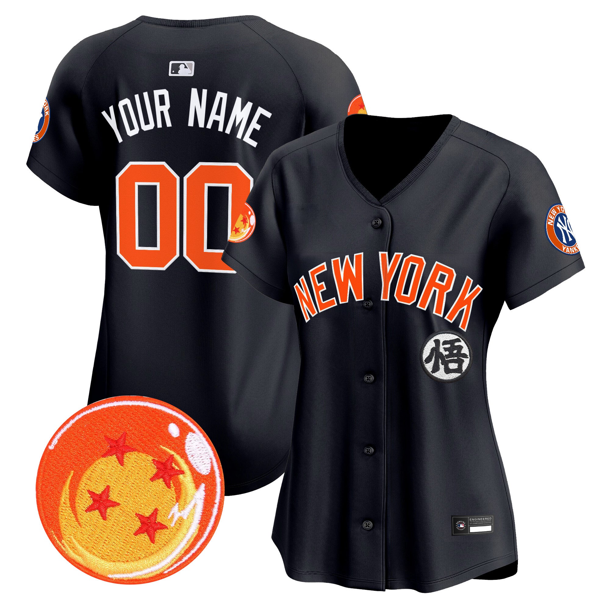 New York Yankees x Dragon Ball Vapor Premier Limited Custom Jersey - All Stitched