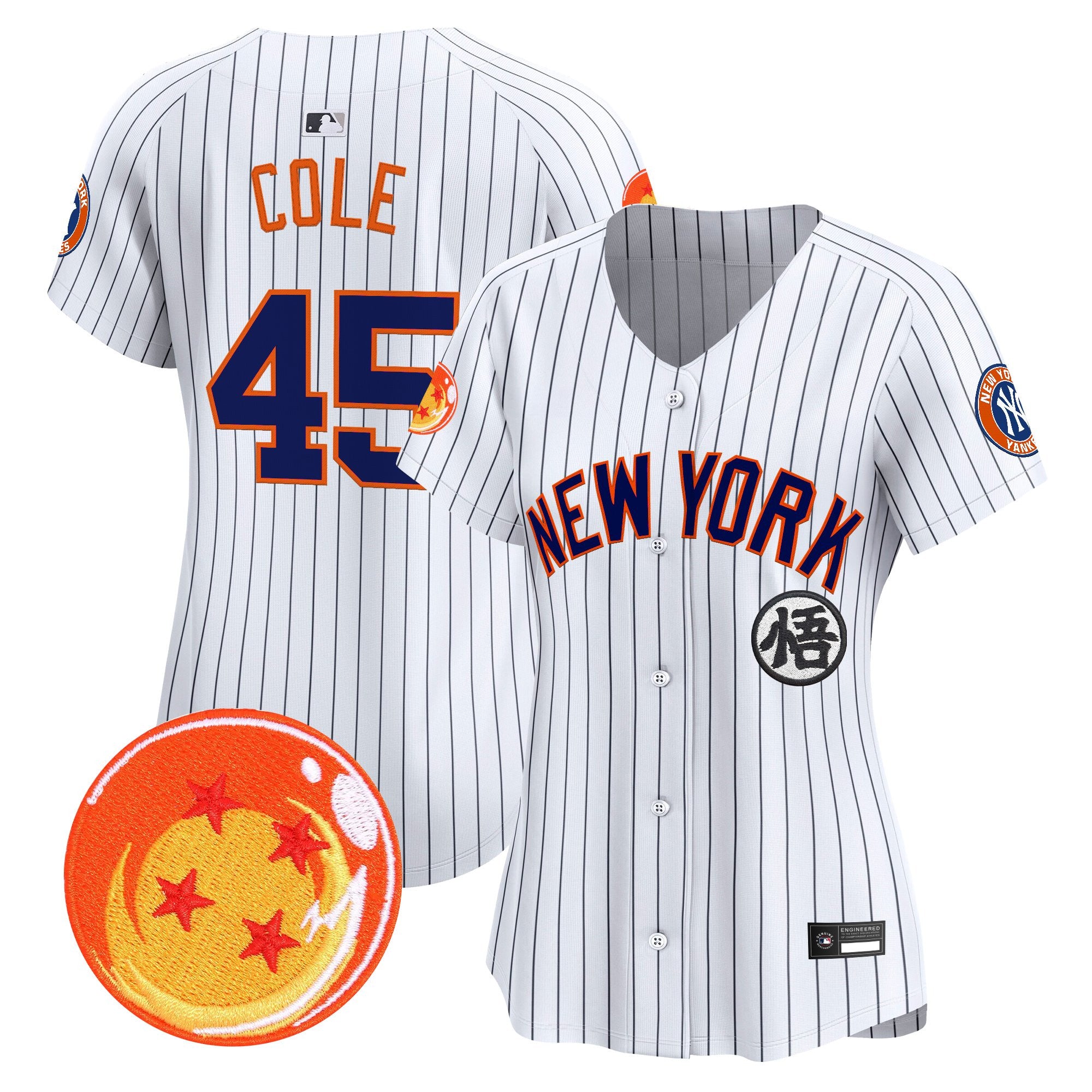 Women's New York Yankees x Dragon Ball Vapor Premier Limited Jersey - All Stitched