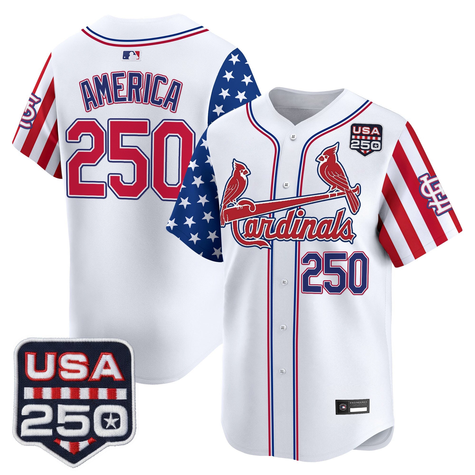 Men's St. Louis Cardinals "America 250 Edition" Vapor Premier Limited Jersey - All Stitched