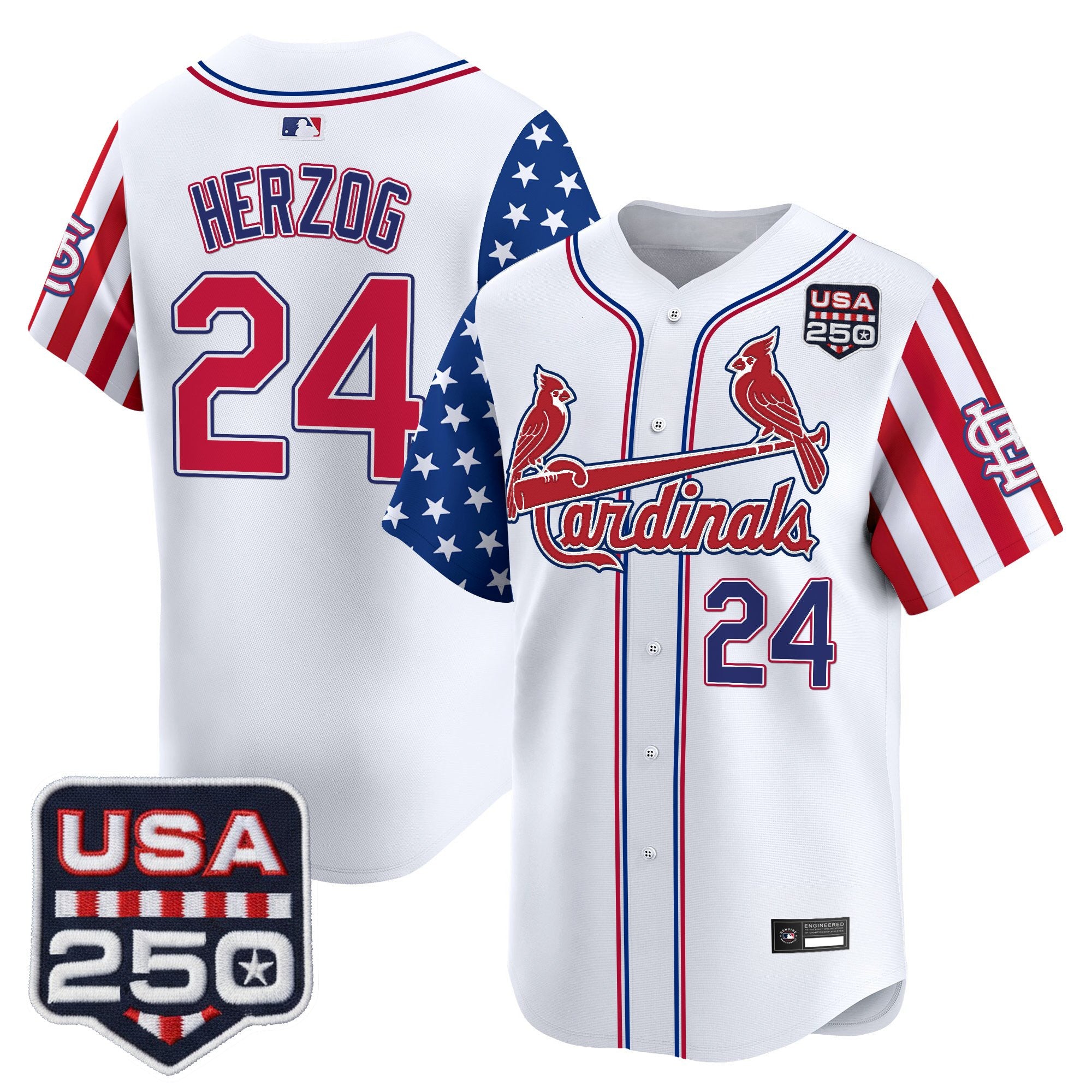 Men's St. Louis Cardinals "America 250 Edition" Vapor Premier Limited Jersey - All Stitched