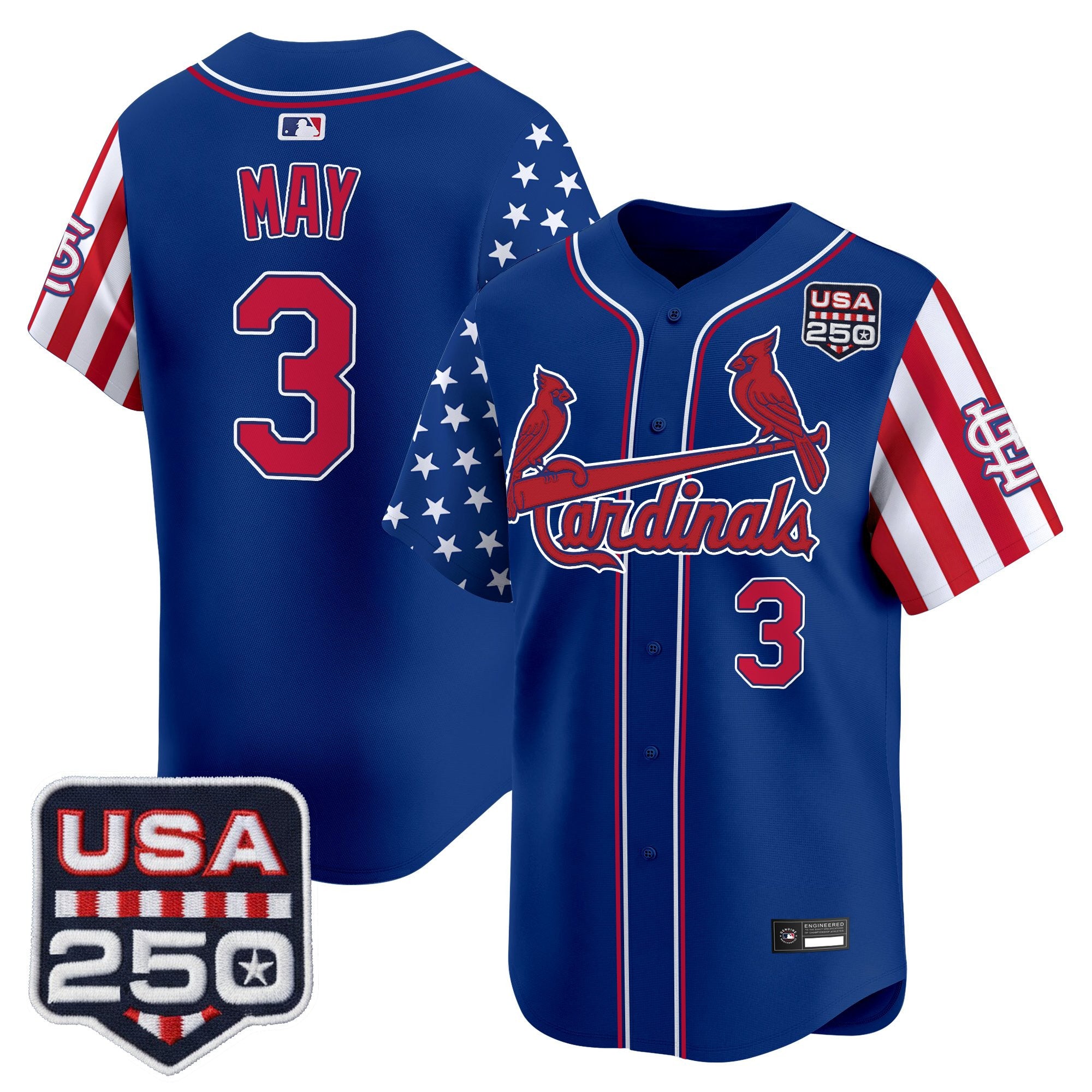 Men's St. Louis Cardinals "America 250 Edition" Vapor Premier Limited Jersey - All Stitched