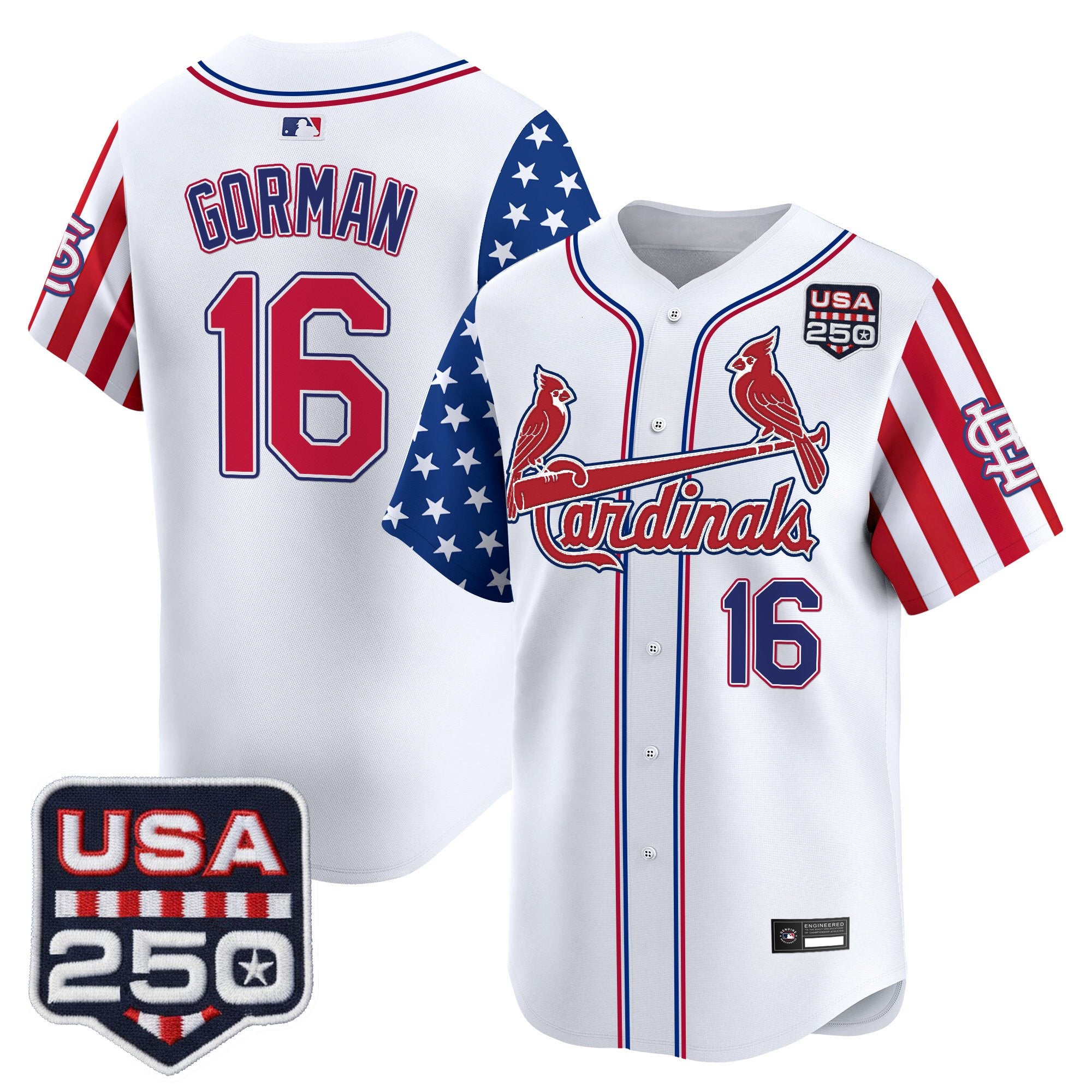 Men's St. Louis Cardinals "America 250 Edition" Vapor Premier Limited Jersey - All Stitched