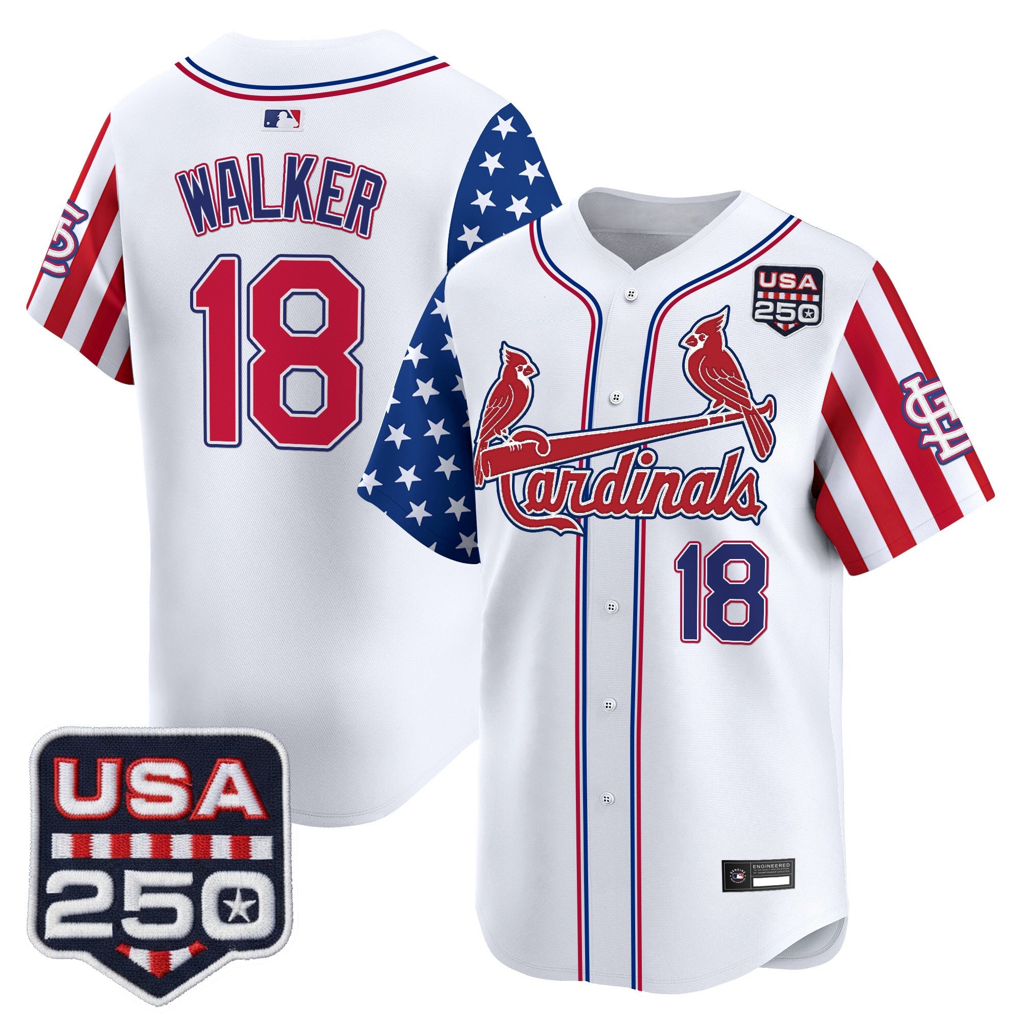 Men's St. Louis Cardinals "America 250 Edition" Vapor Premier Limited Jersey - All Stitched