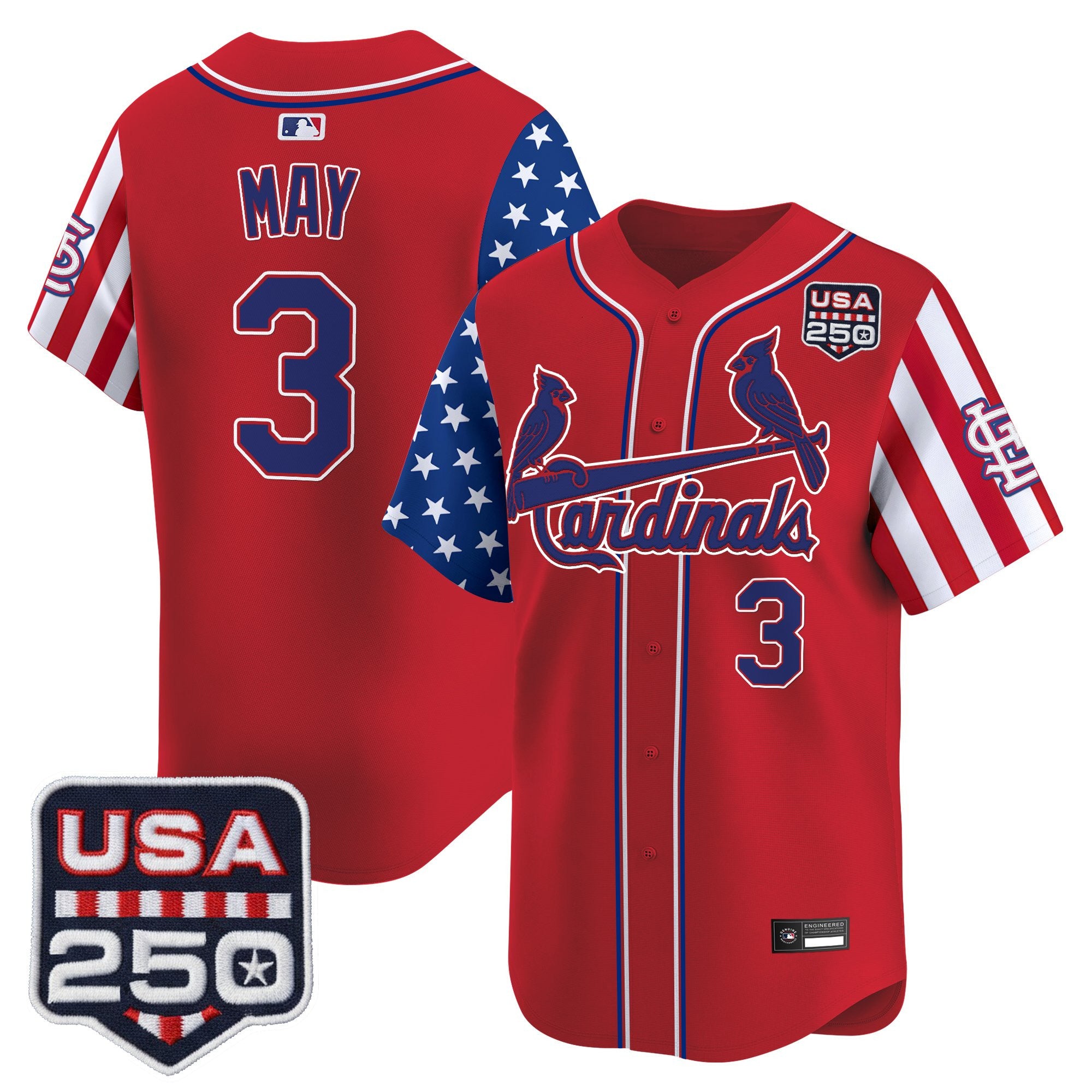 Men's St. Louis Cardinals "America 250 Edition" Vapor Premier Limited Jersey - All Stitched