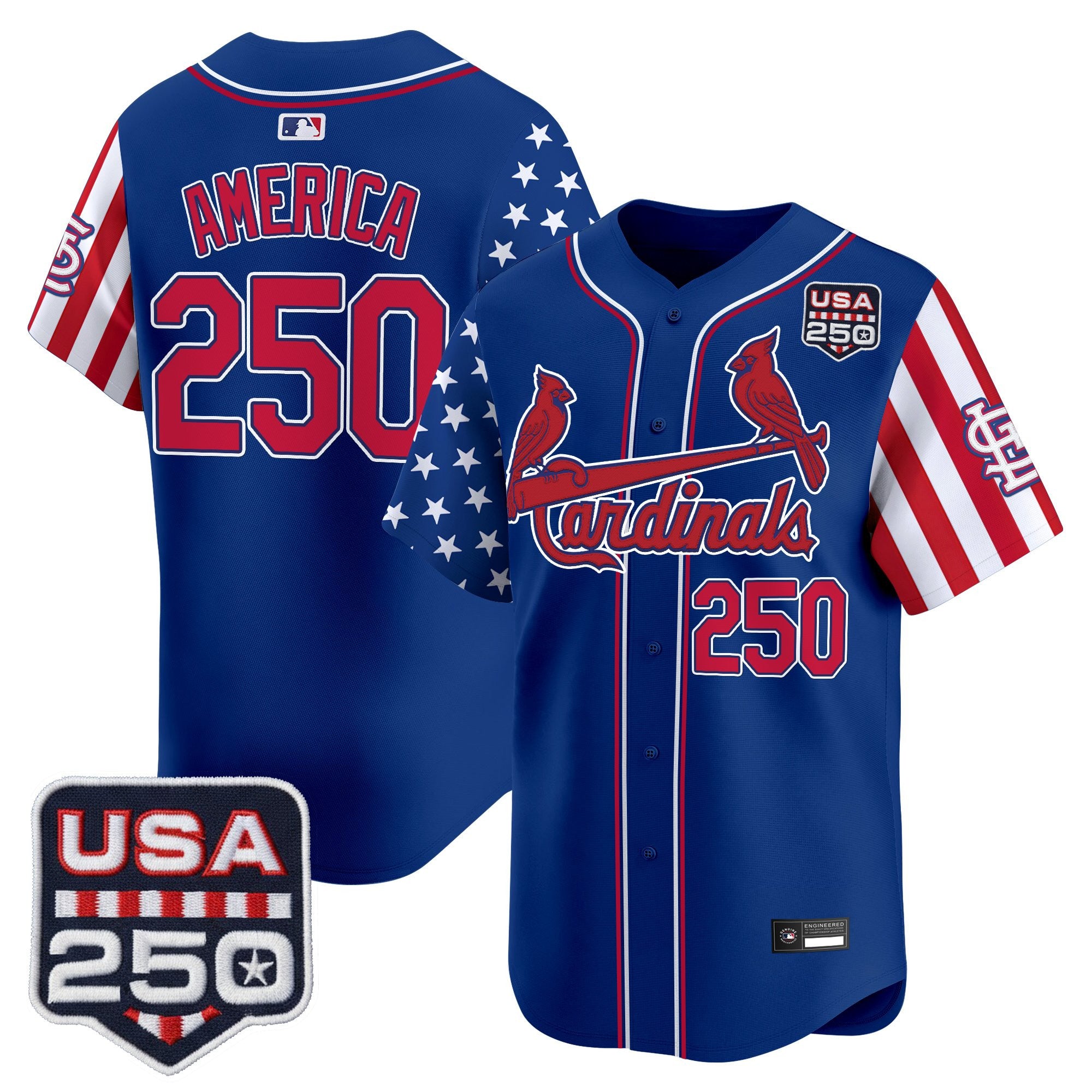 Men's St. Louis Cardinals "America 250 Edition" Vapor Premier Limited Jersey - All Stitched
