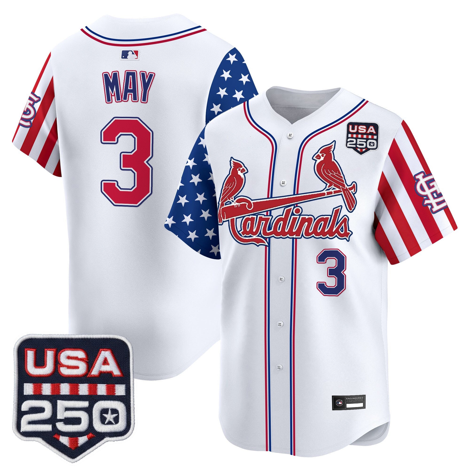 Men's St. Louis Cardinals "America 250 Edition" Vapor Premier Limited Jersey - All Stitched