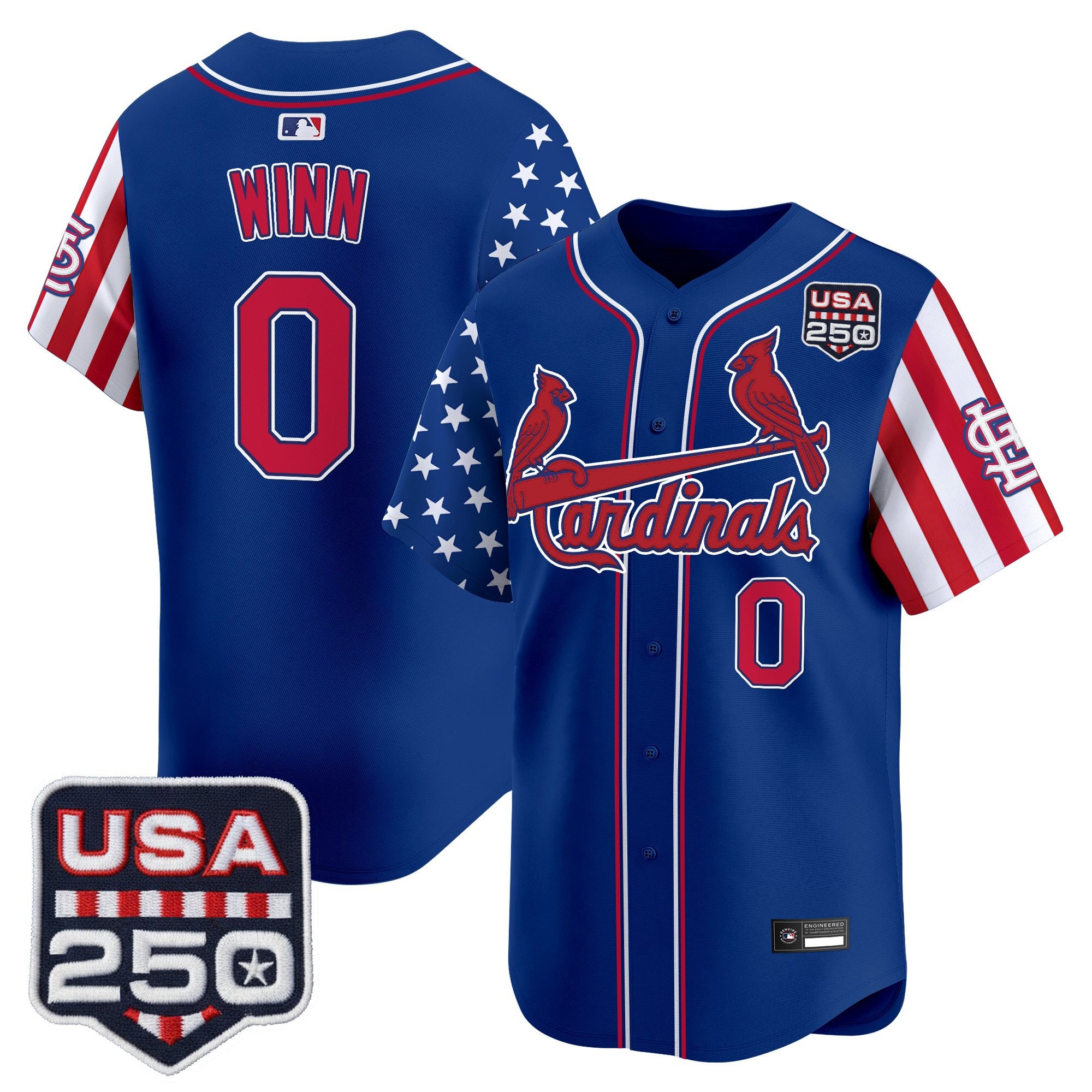 Men's St. Louis Cardinals "America 250 Edition" Vapor Premier Limited Jersey - All Stitched